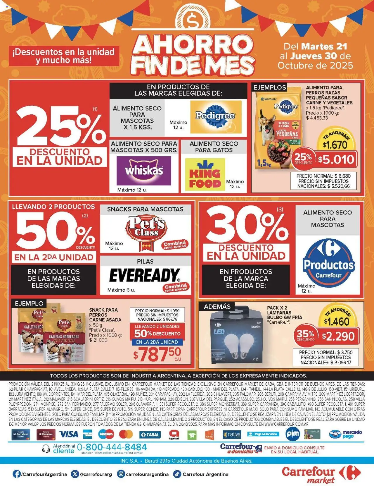 Carrefour - Ofertas Carrefour | 21 al 30 Octubre - 877a82af-aec3-47b2-a5ca-060b2cfa1f47 │ válido desde el 21.10.2025 | Página: 46 | Productos: Caso, Sobre, Pilas, Galletas
