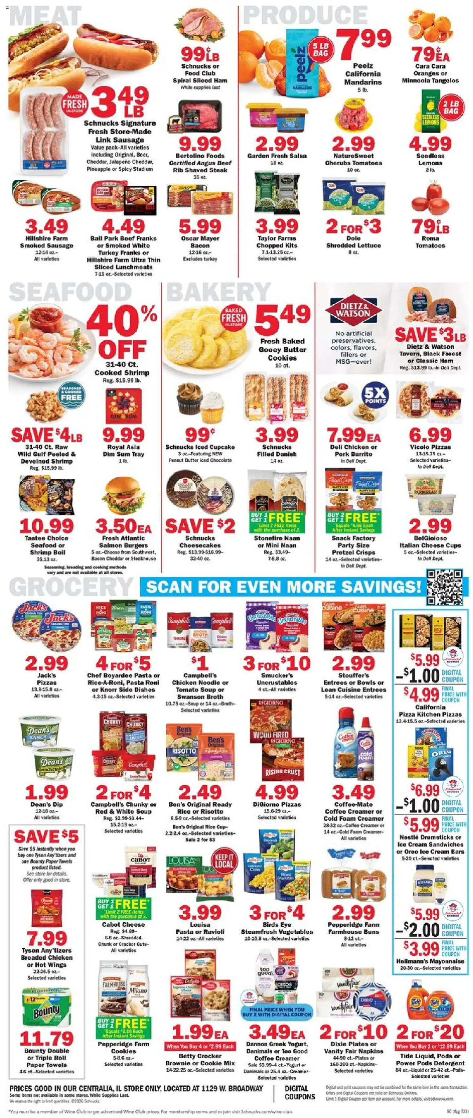 Schnucks Weekly Ad - valid from 04.02.2026 | Page: 4 | Products: Ham, Rice, Beef, Detergent