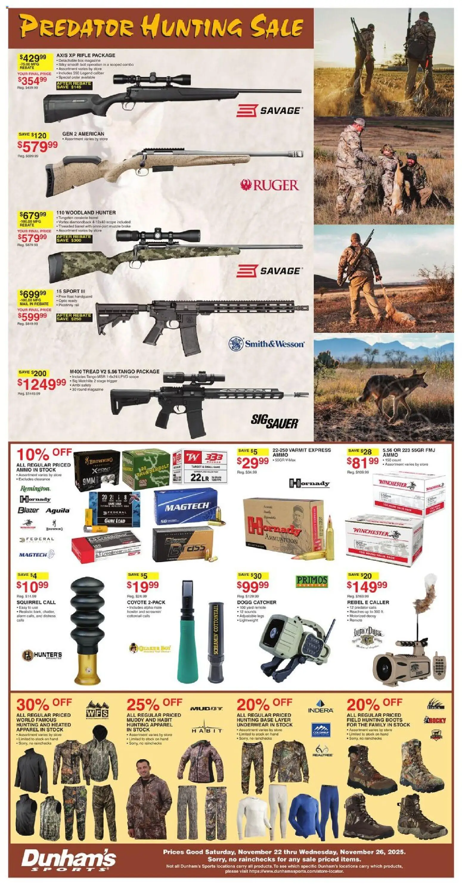Dunham's Sports Black Friday - valid from 22.11.2025 | Page: 6 | Products: Hunting Boots, Alarm, Game, Rifle