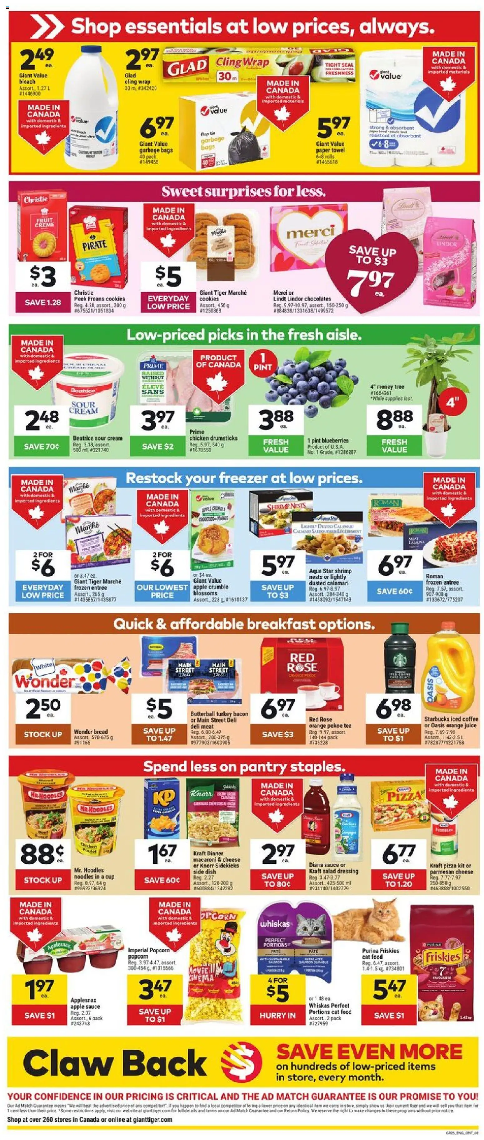 Giant Tiger flyer valid from 28.01.2026 | Page: 2 | Products: Tea, Cream, Turkey, Juice