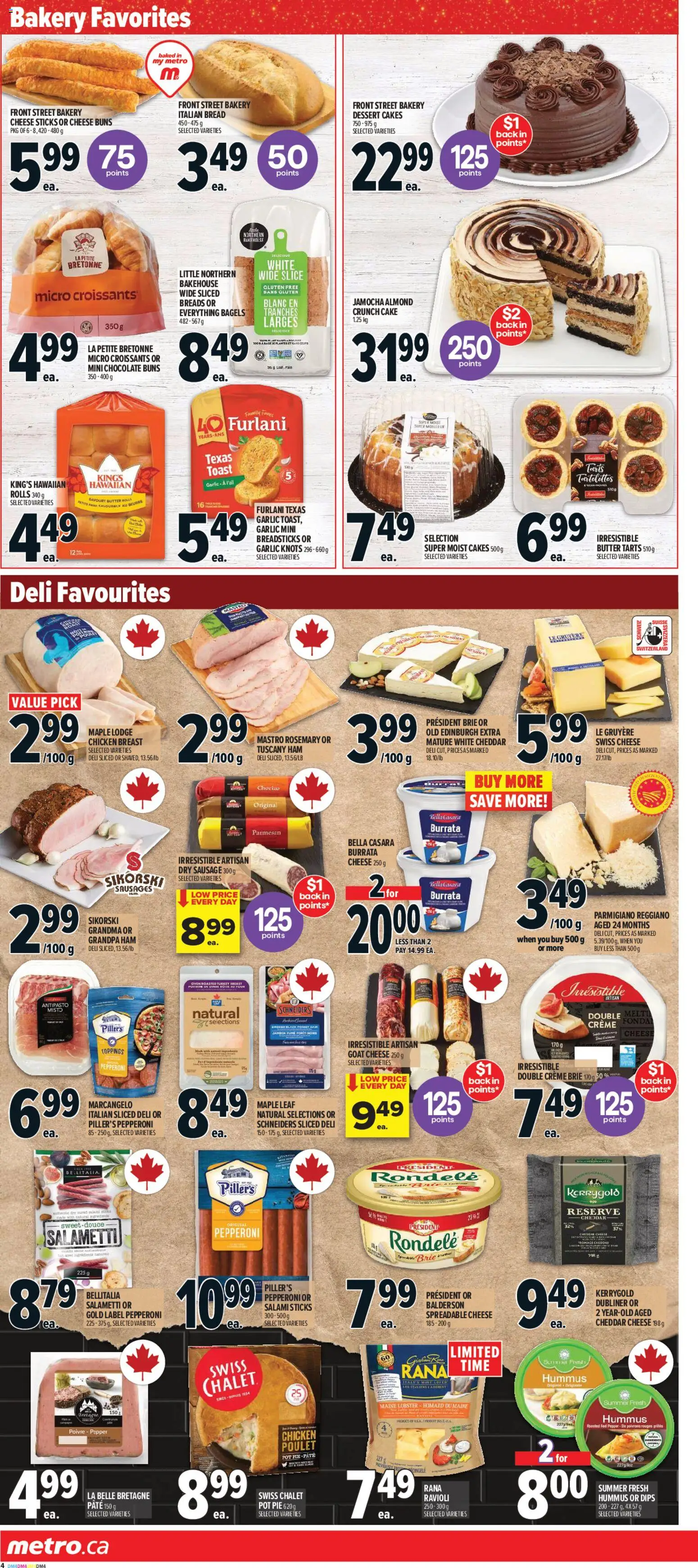 Metro flyer valid from 04.12.2025 | Page: 8 | Products: Turkey, Bakery, Ham, Chicken