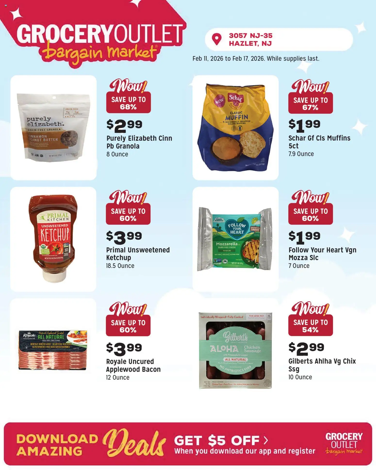 Grocery Outlet Weekly Ad - NJ - valid from 11.02.2026 | Page: 5 | Products: Ginger, Cheese, Pineapple, Ketchup