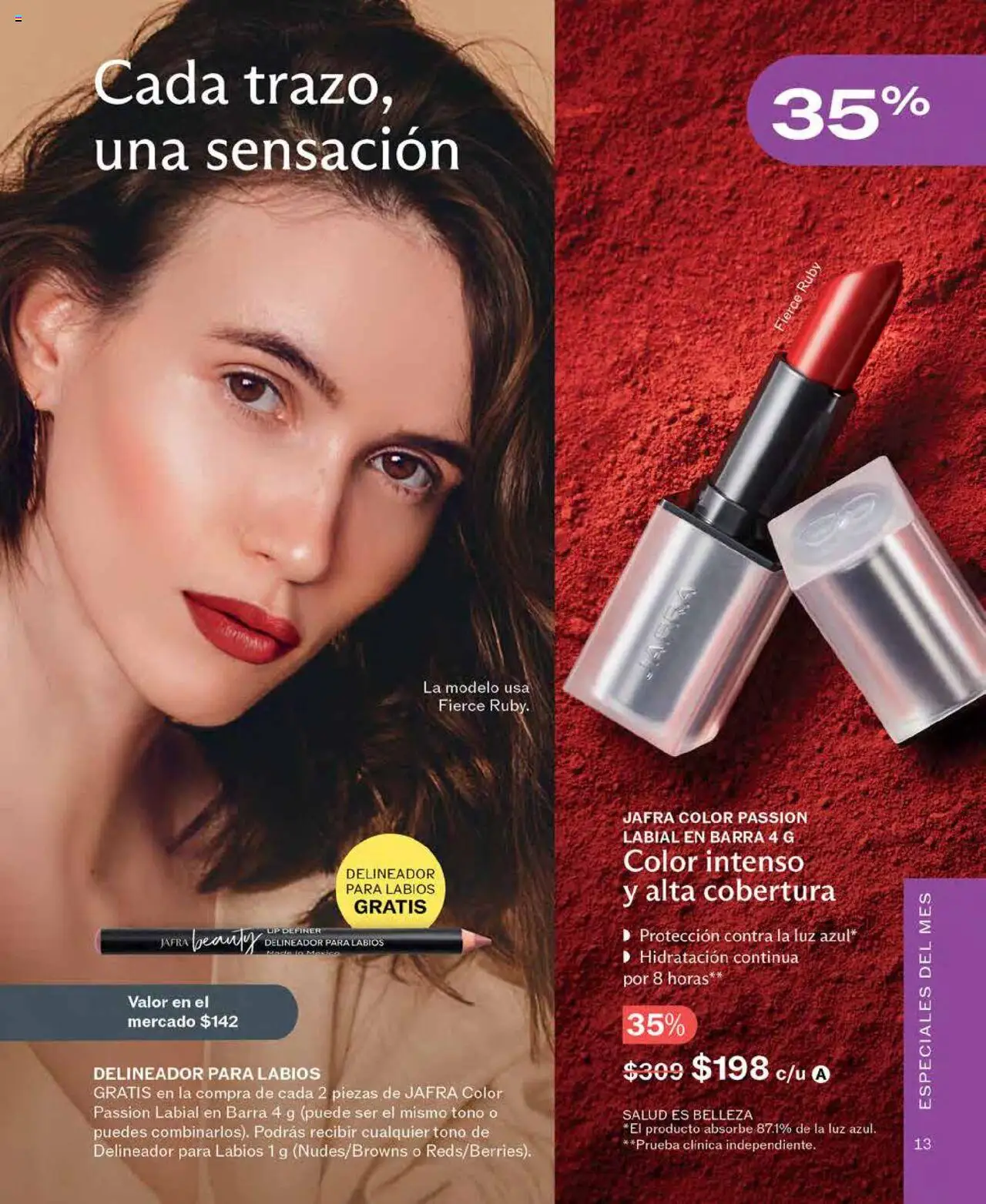 Nuevas ofertas de JAFRA válidas en toda la República Mexicana desde el 01.08.2025. ¡Encuentra las mejores ofertas en JAFRA - Catálogo! | Página: 13 | Productos: Barra, Delineador, Jarra