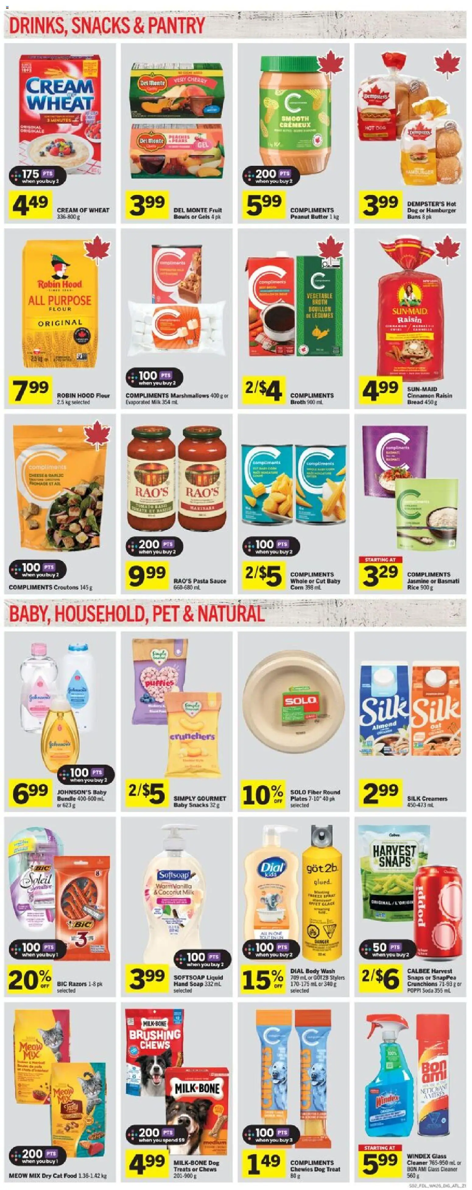 Foodland flyer valid from 23.10.2025 | Page: 6 | Products: Rice, Pasta, Cream, Bread