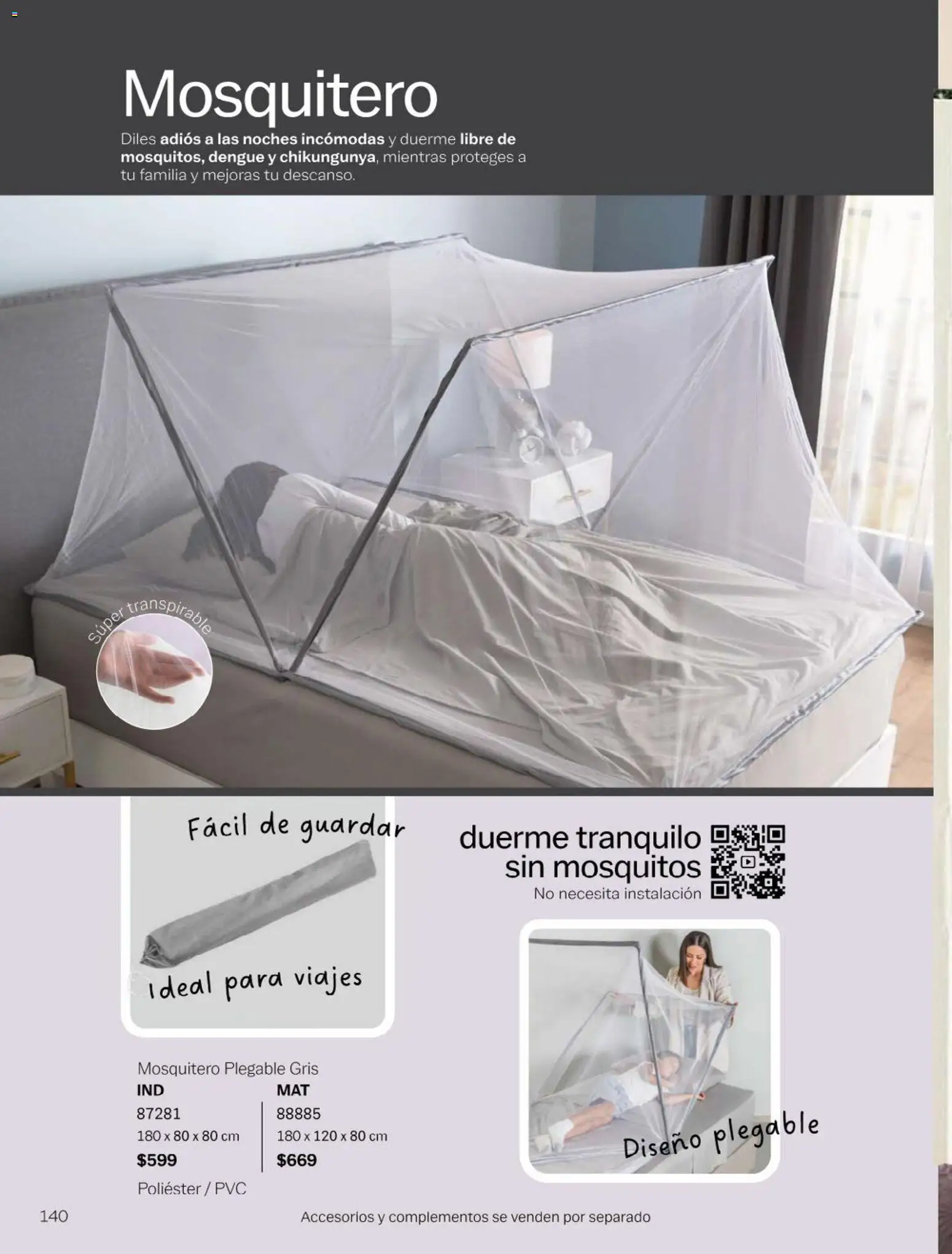 Nuevas ofertas de Vianney válidas en toda la República Mexicana desde el 23.01.2026. ¡Encuentra las mejores ofertas en Vianney catálogo Chavos! | Página: 142 | Productos: Mosquitero