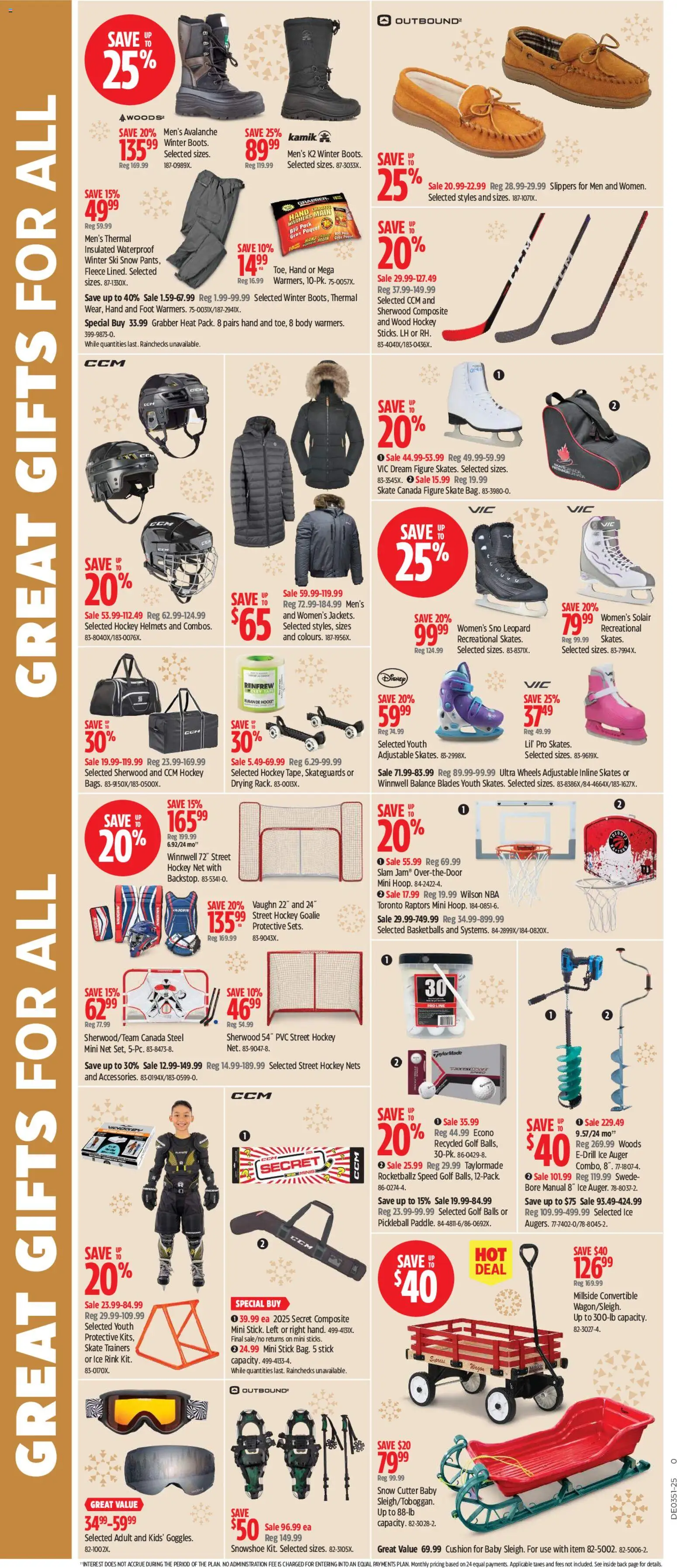 Canadian Tire flyer valid from 11.12.2025 | Page: 3 | Products: Slippers, Cutter