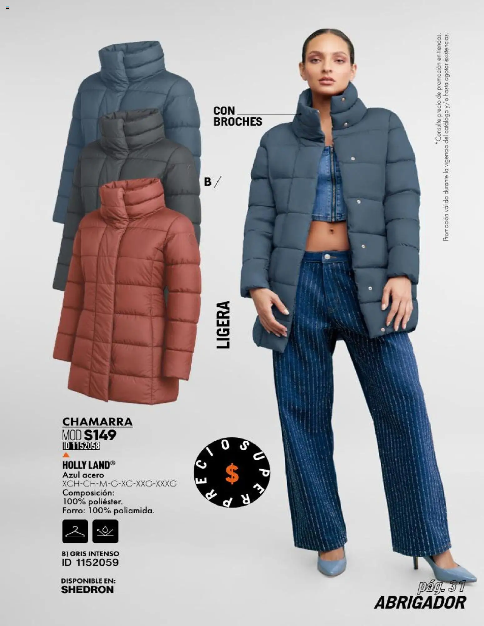 Nuevas ofertas de Price Shoes válidas en toda la República Mexicana desde el 11.11.2025. ¡Encuentra las mejores ofertas en Price Shoes catálogo ! | Página: 31 | Productos: Chamarra