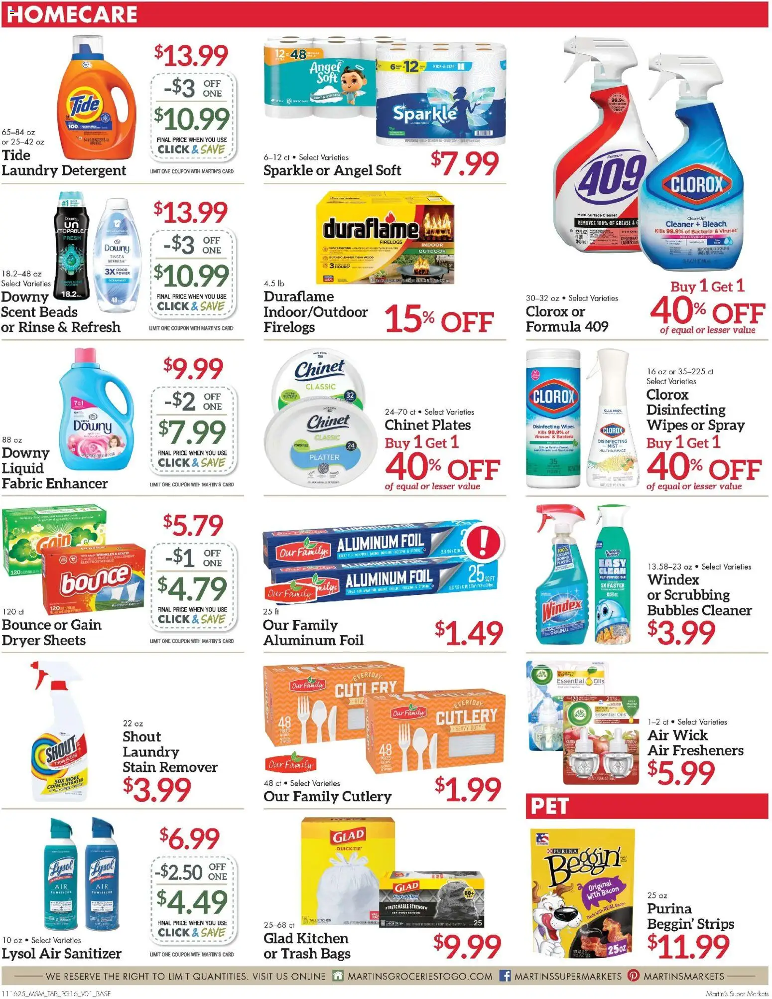 Martin’s Weekly Ad - valid from 16.11.2025 | Page: 16 | Products: Stain remover, Detergent, Dryer