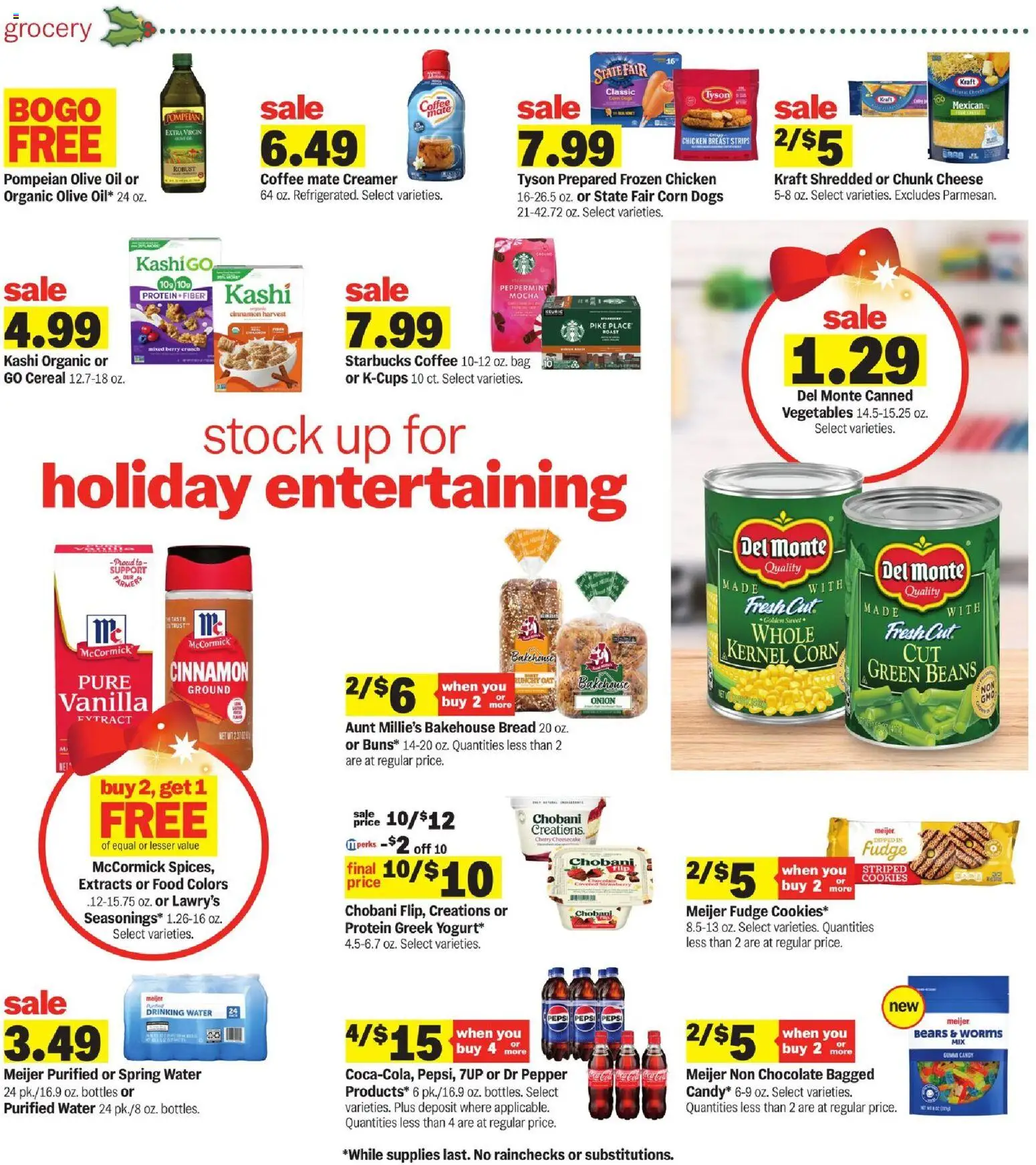 Meijer Weekly Ad - MI - valid from 05.11.2025 | Page: 3 | Products: Cheese, Water, Vegetables, Cheesecake