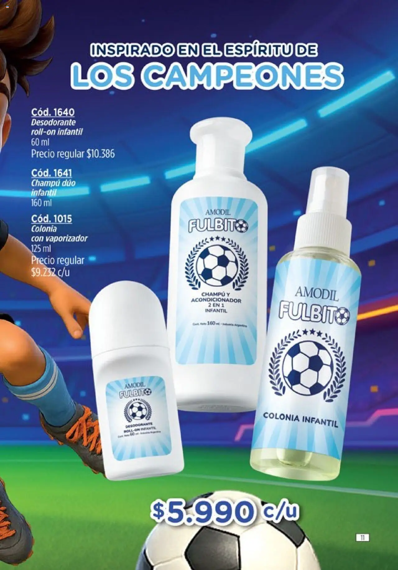 Catálogo Amodil Campaña 11 │ válido desde el 13.06.2025 | Página: 11 | Productos: Champú, Acondicionador, Desodorante