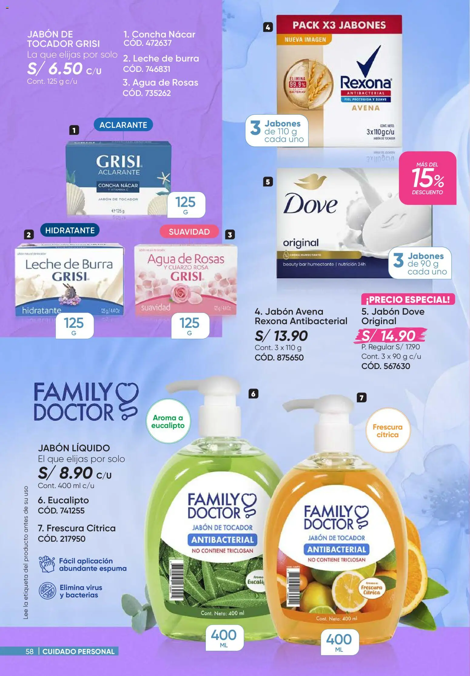 Catálogo Azzorti válido desde 14.04.2026 | Página: 58 | Productos: Jabón, Leche, Crema, Avena