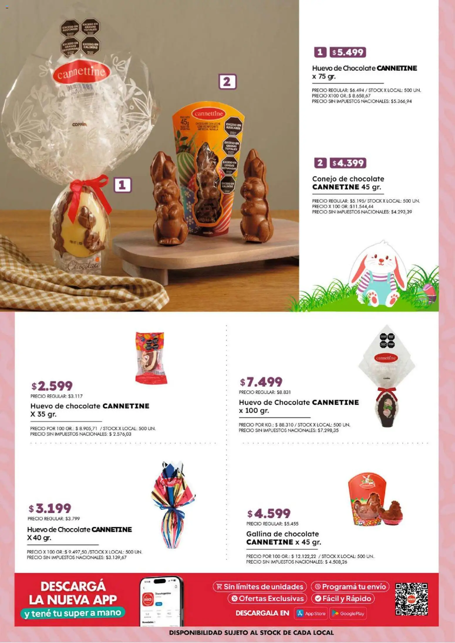 Disco - FOLLETO ESPECIAL PASCUAS DISCO  │ válido desde el 27.03.2026 | Página: 14 | Productos: Disco, Huevo, Chocolate