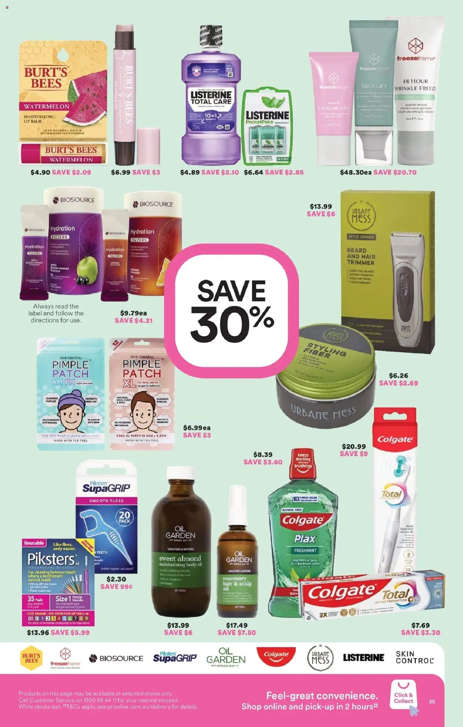 Priceline Pharmacy catalogue - valid from 05.03.2026 | Page: 25 | Products: Oil, Tea, Toothbrush, Body oil