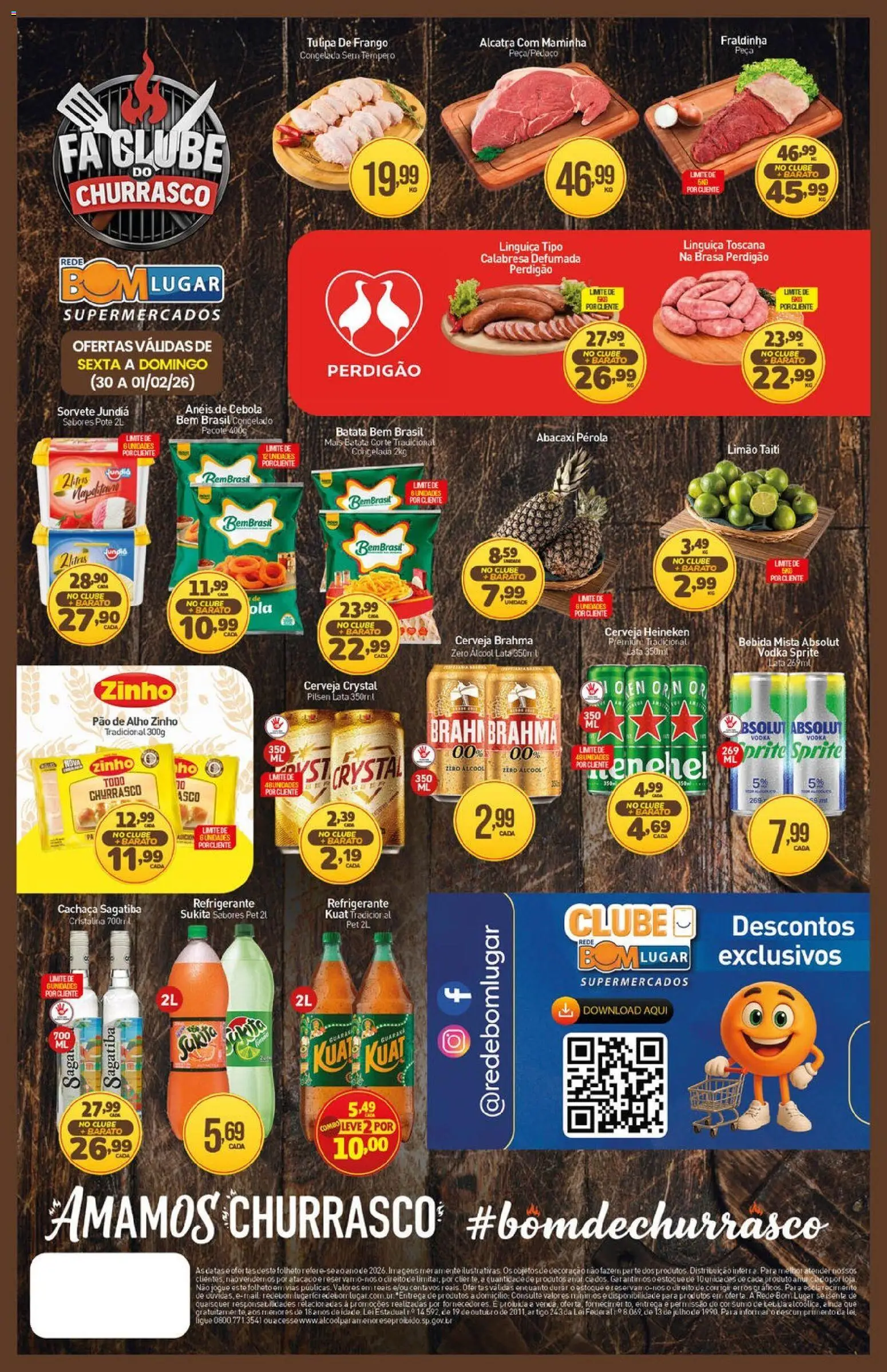 Rede Bom Lugar Folheto - válido de 30.01.2026 | Página: 2 | Produtos: Cebola, Fraldinha, Abacaxi, Batata