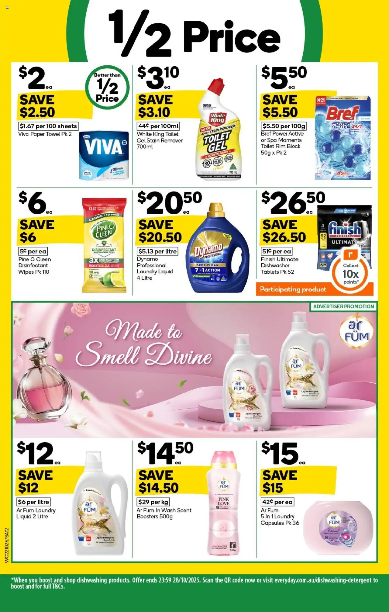 Woolworths catalogue - valid from 22.10.2025 | Page: 12 | Products: Stain remover, Lemon, Laundry, Tablets