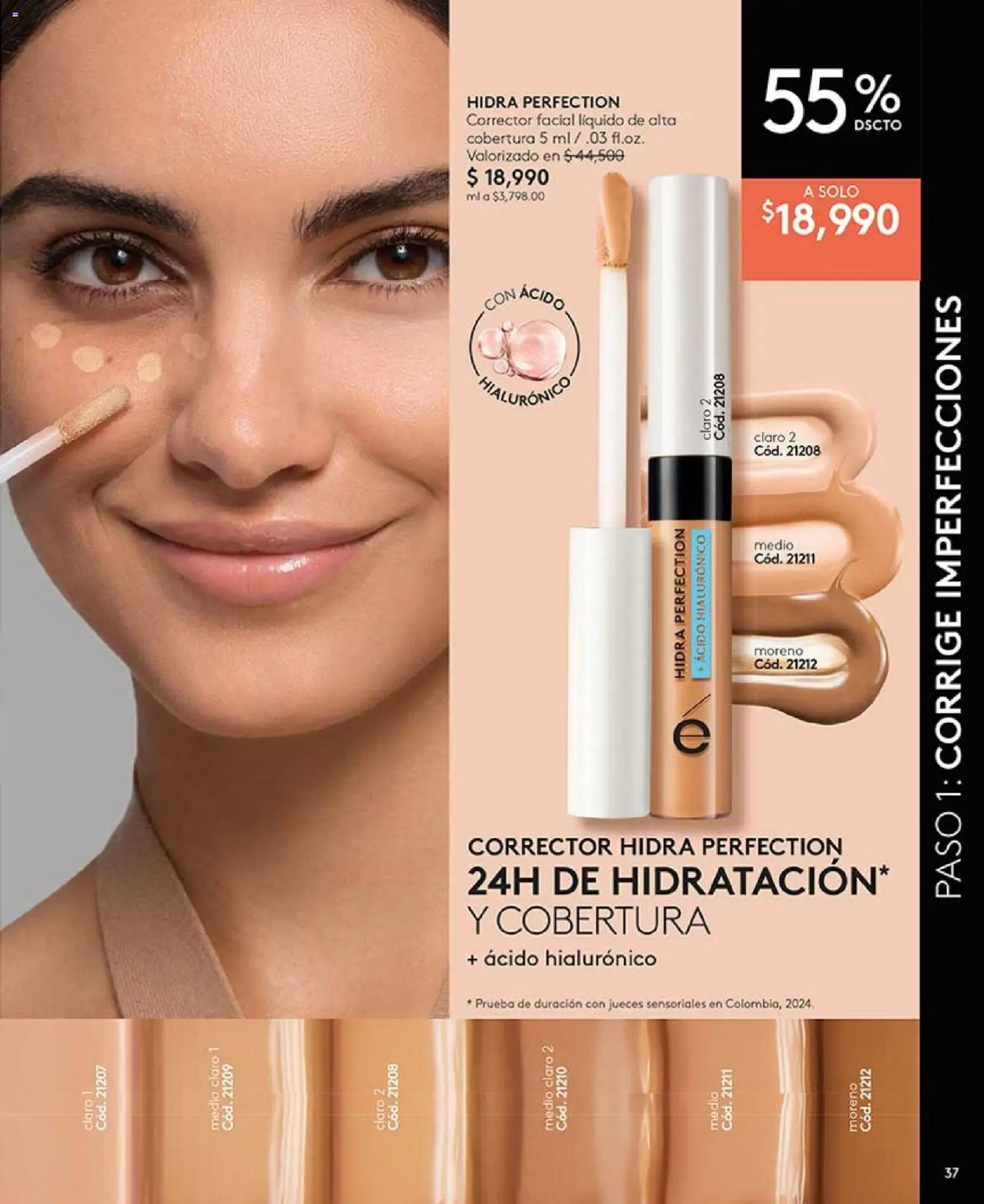 Ésika revista - valida desde el 01.04.2026 | Página: 37 | Productos: Corrector