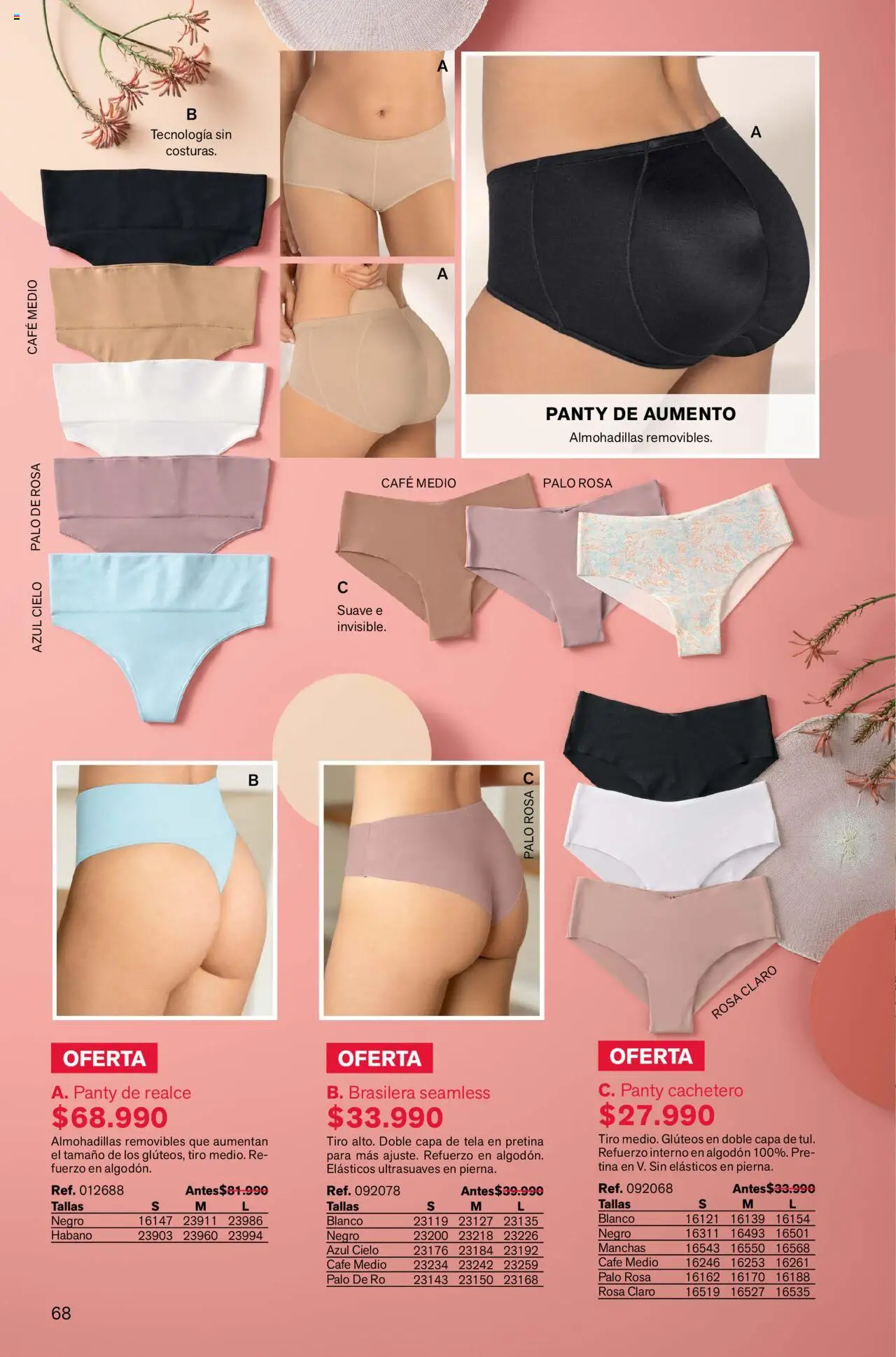 Leonisa revista - valida desde el 04.08.2025 | Página: 68 | Productos: Algodón, Cachetero, Café