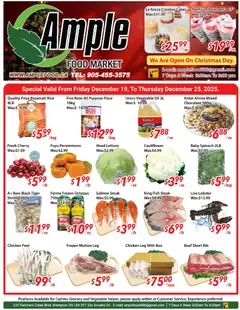 Preview of Ample Food Market - Weekly flyer Brampton from shop Ample Food Market valid from 19.12.2025