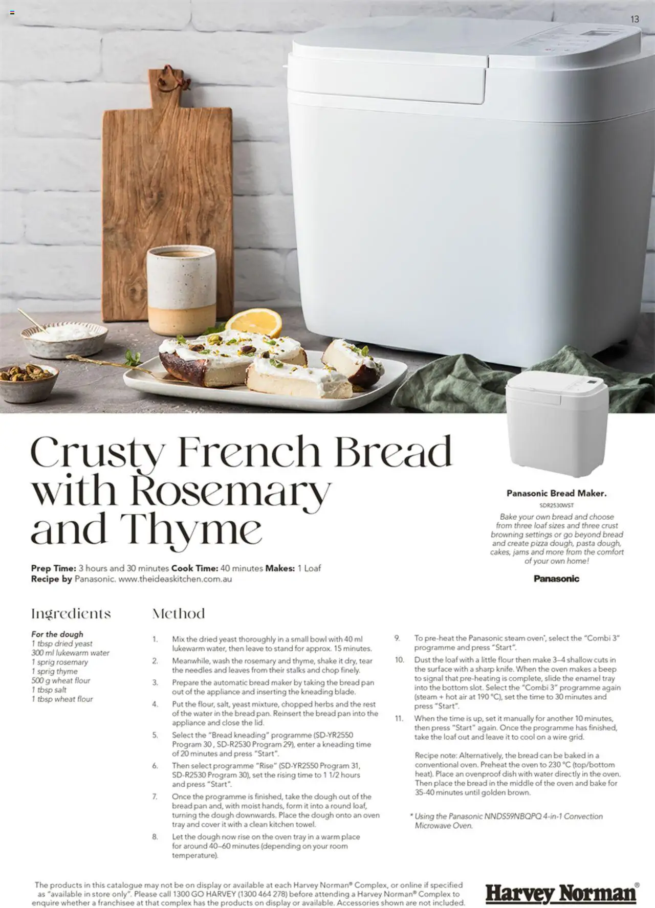 Harvey Norman catalogue - valid from 01.07.2025 | Page: 13 | Products: Pizza, Salt, Wheat, Microwave