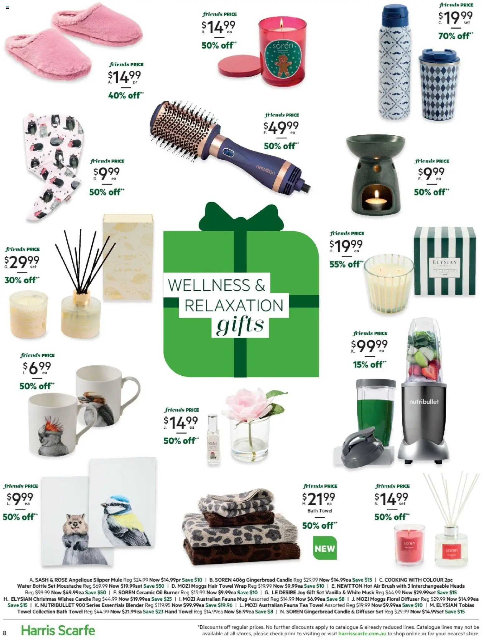 Harris Scarfe catalogue - valid from 07.11.2025 | Page: 8 | Products: Floral, Brush, Water, Candle