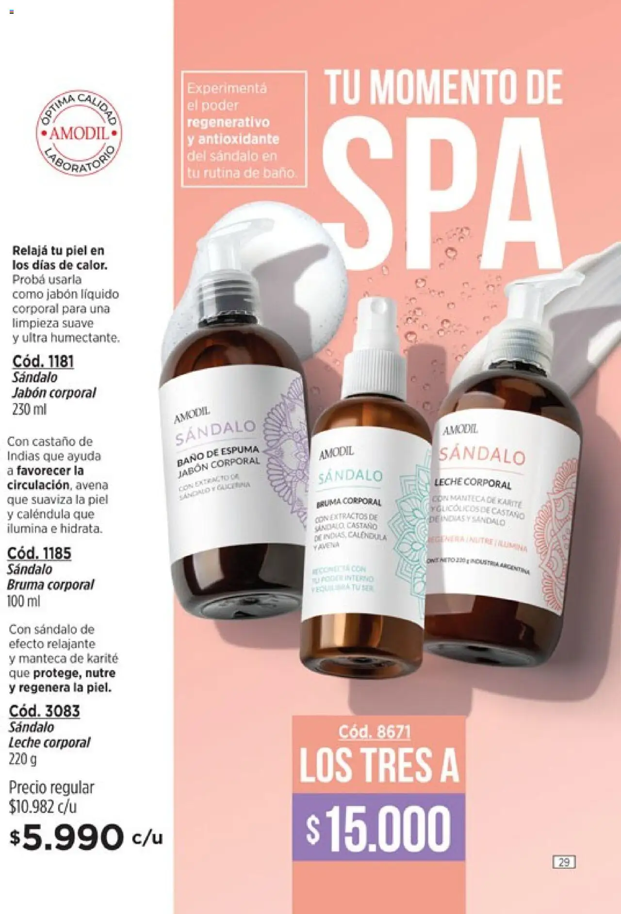 Catálogo Amodil Campaña 16 │ válido desde el 01.10.2025 | Página: 29 | Productos: Avena, Bruma, Espuma, Leche