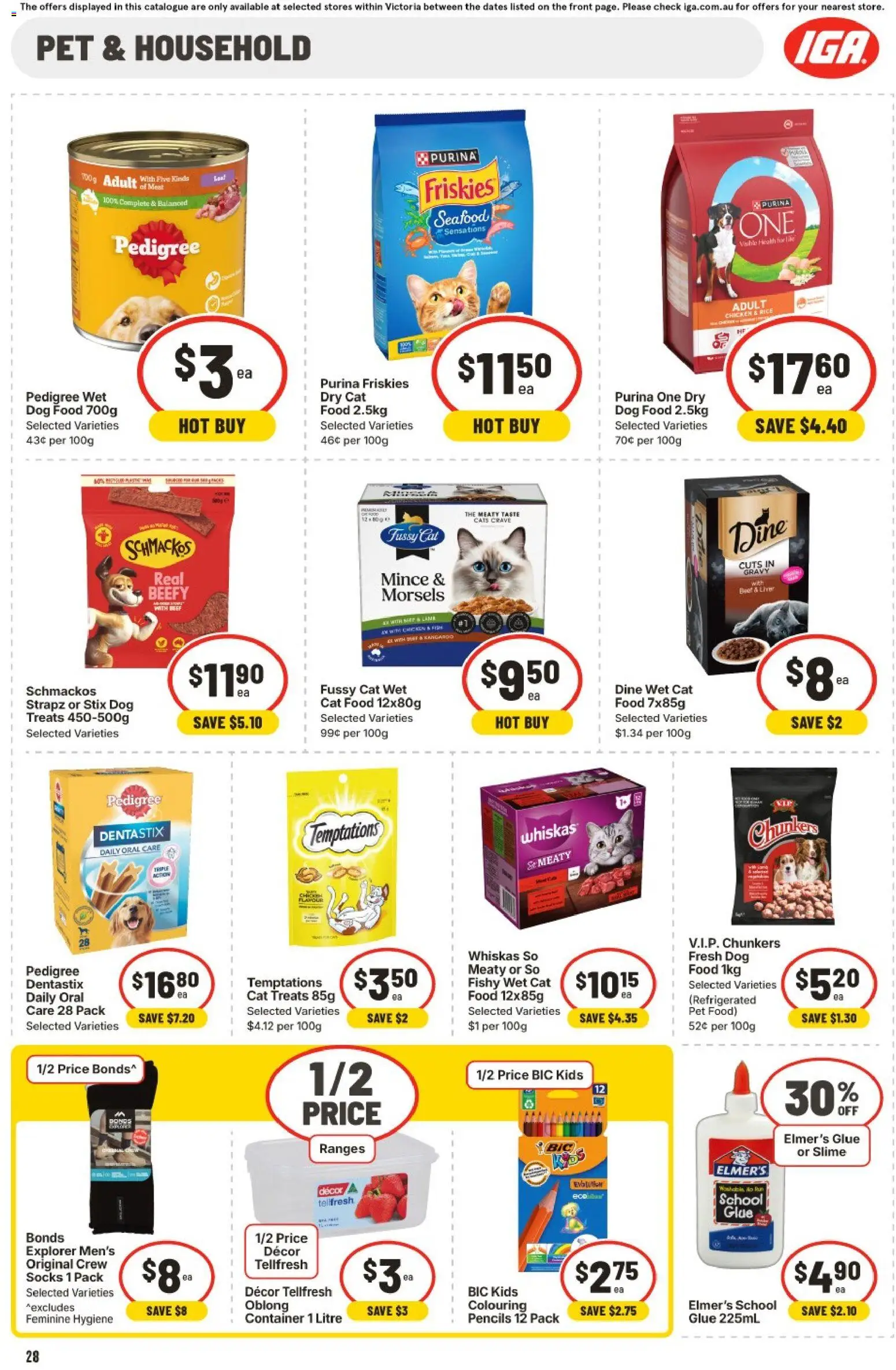 IGA catalogue - valid from 24.12.2025 | Page: 31 | Products: Decor, Dog food, Socks, Seafood