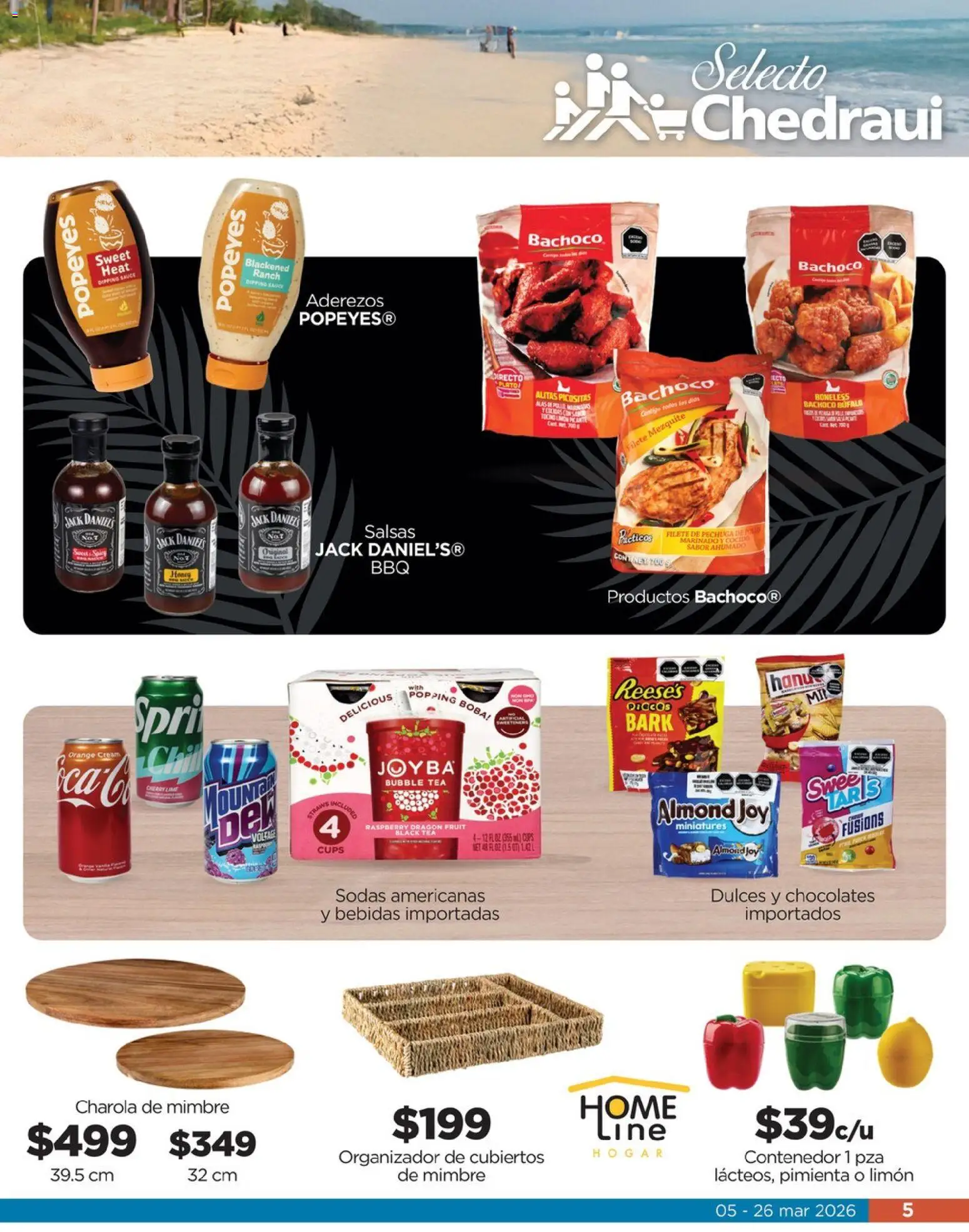 Nuevas ofertas de Chedraui válidas en toda la República Mexicana desde el 05.03.2026. ¡Encuentra las mejores ofertas en  Chedraui folleto Llevarte más cuesta menos! | Página: 5 | Productos: Pimienta, Limón, Dulces, Organizador