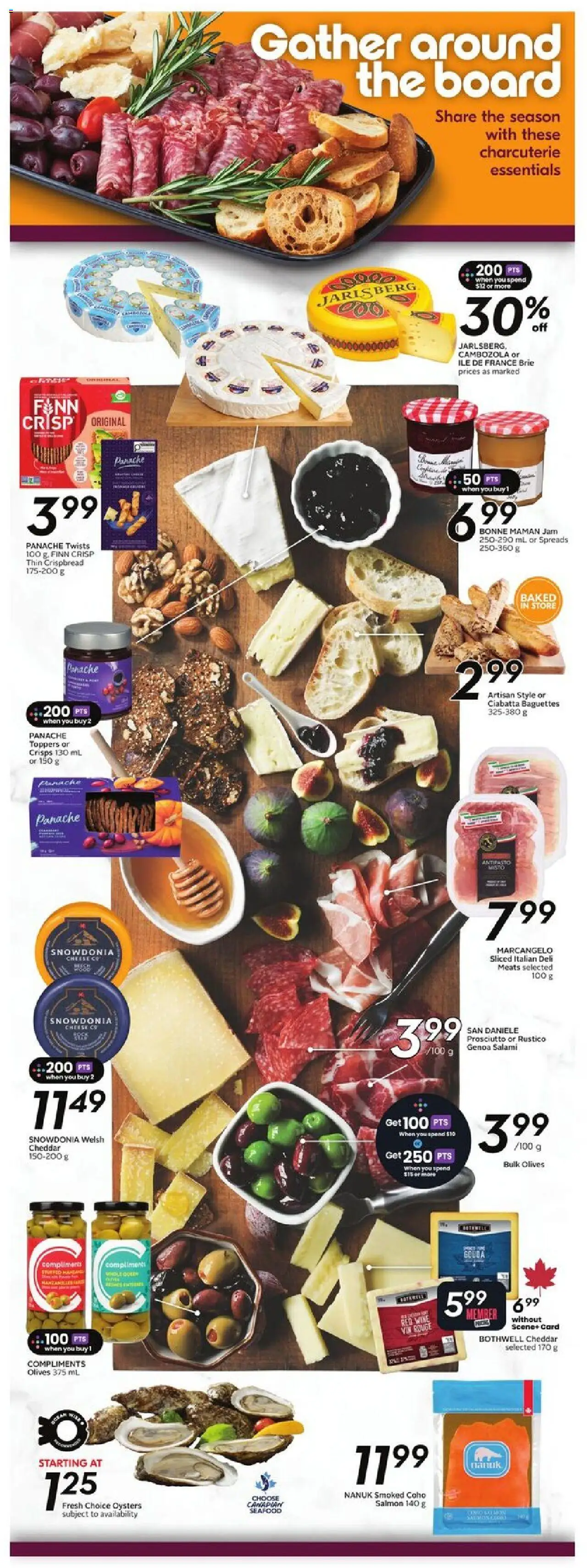 Sobeys flyer valid from 09.10.2025 | Page: 19 | Products: Cheese, Salami, Wine