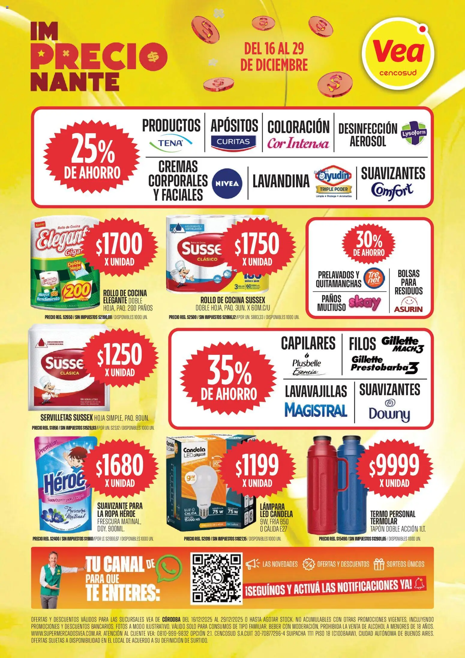 Vea -  Córdoba │ válido desde el 16.12.2025 | Página: 6 | Productos: Lavandina, Cocina, Lámpara, Suavizante