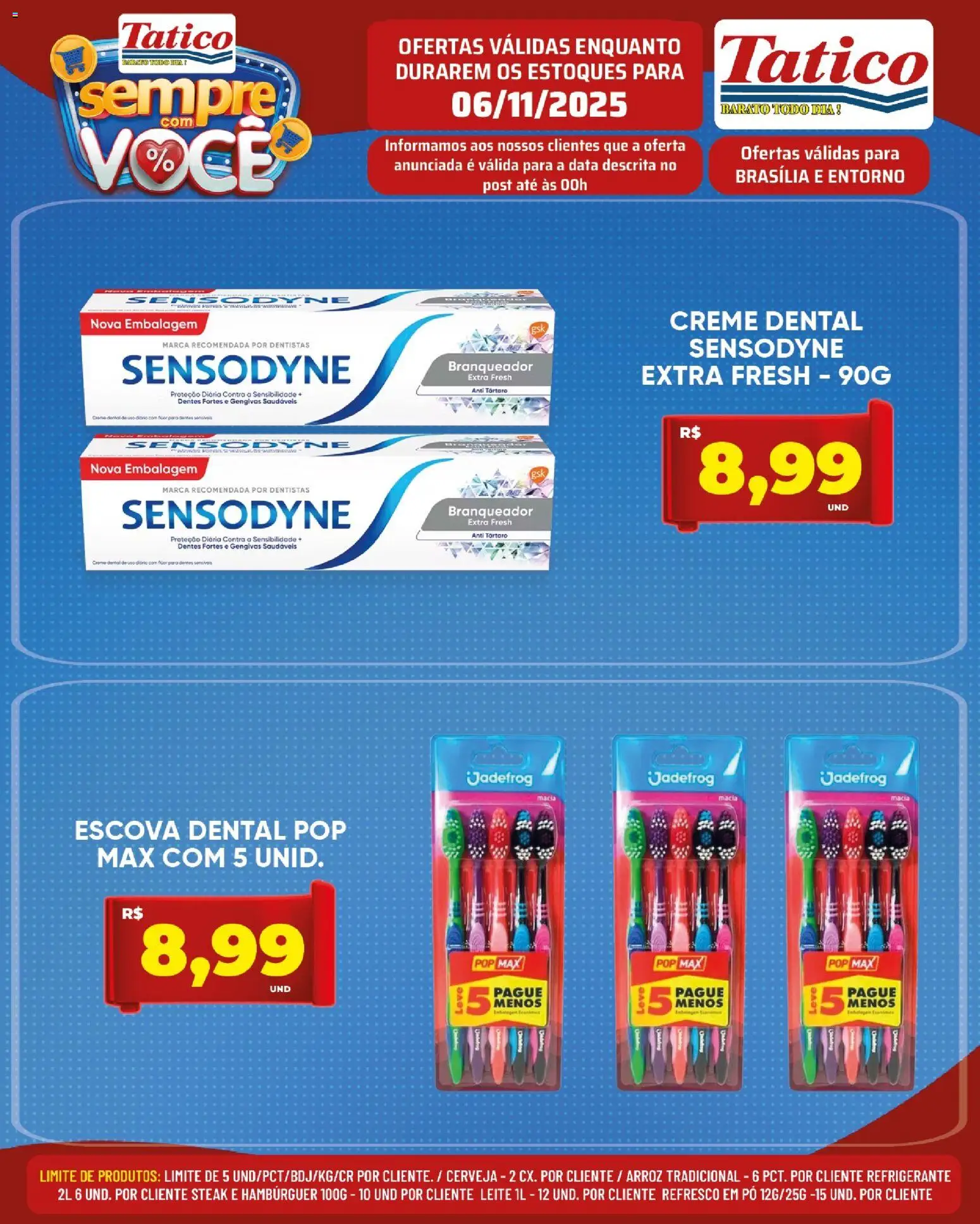 Tatico Folheto - válido de 06.11.2025 | Página: 22 | Produtos: Cerveja, Arroz, Creme, Creme dental