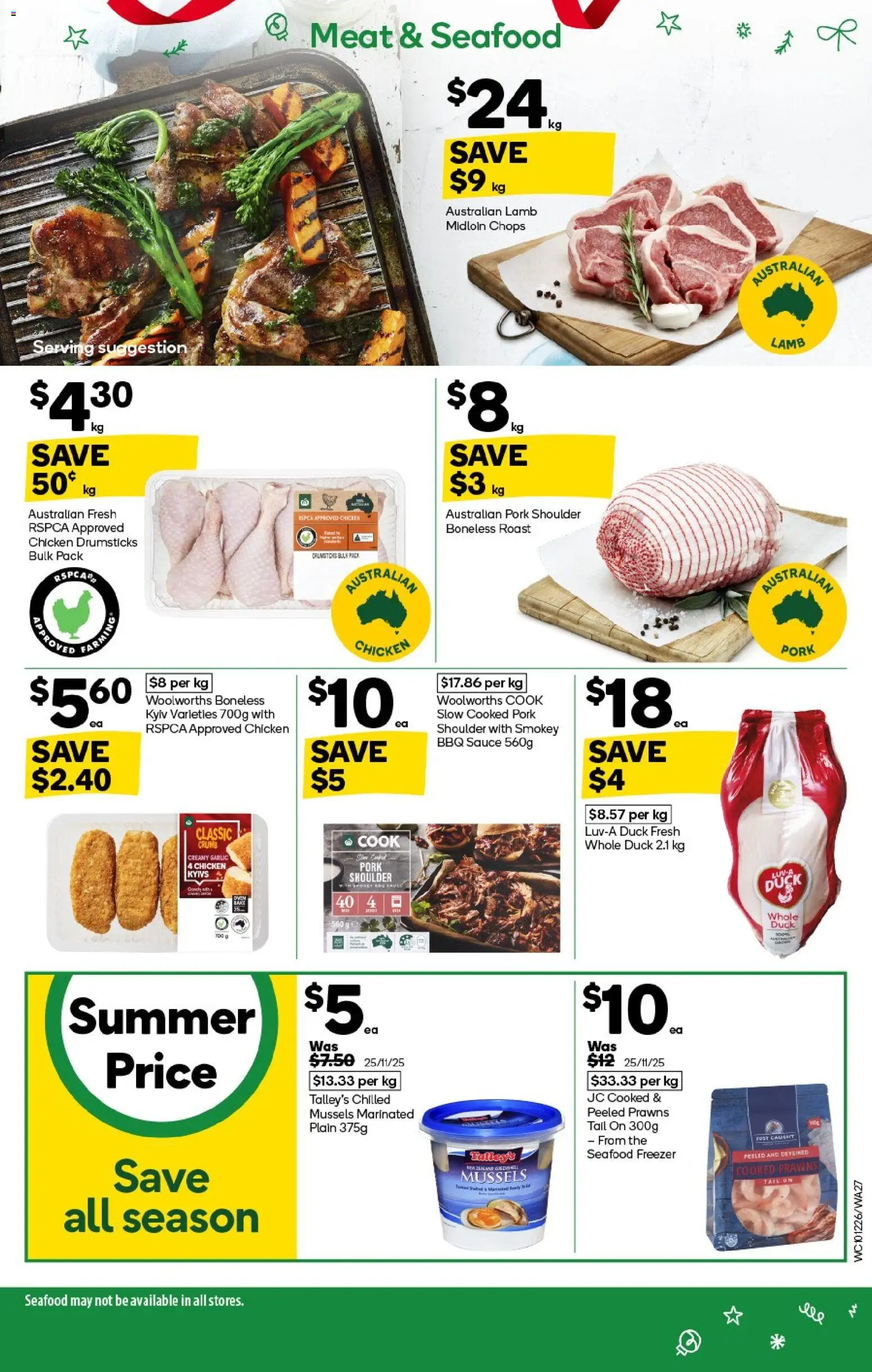 Woolworths catalogue - valid from 10.12.2025 | Page: 27 | Products: Duck, Lamb, Meat, Garlic