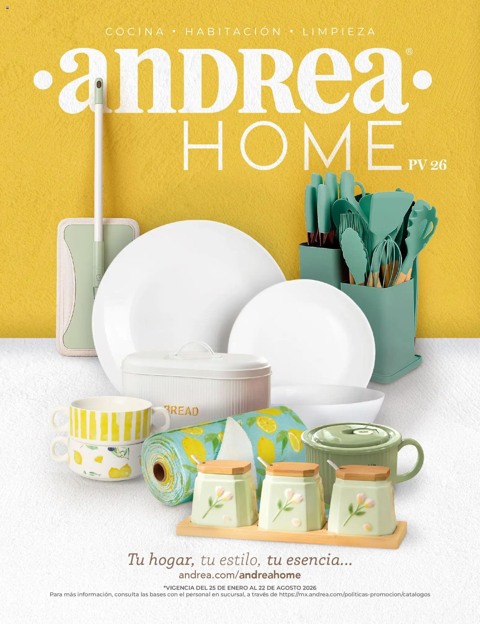 Nuevas ofertas de Andrea válidas en toda la República Mexicana desde el 25.01.2026. ¡Encuentra las mejores ofertas en Andrea catálogo Tu hogar esta primavera! | Página: 1