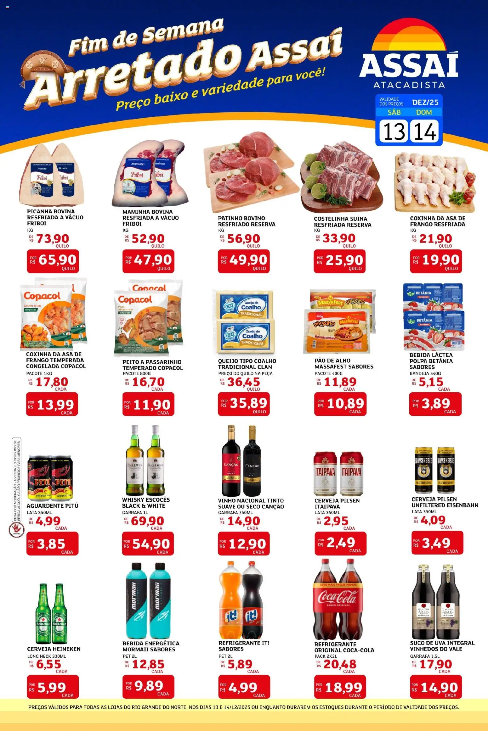 Assaí Atacadista Folheto - válido de 13.12.2025 | Página: 1 | Produtos: Alho, Pao de alho, Eisenbahn, Frango