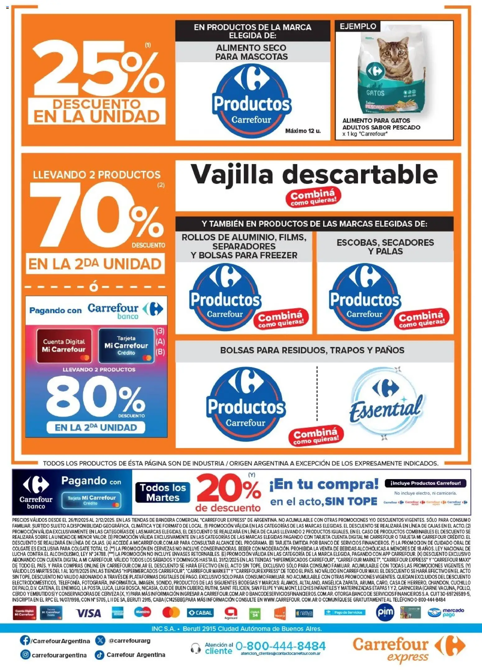 Carrefour ofertas │ válido desde el 26.11.2025 | Página: 5 | Productos: Caso, Banco, Pescado, Cerdo