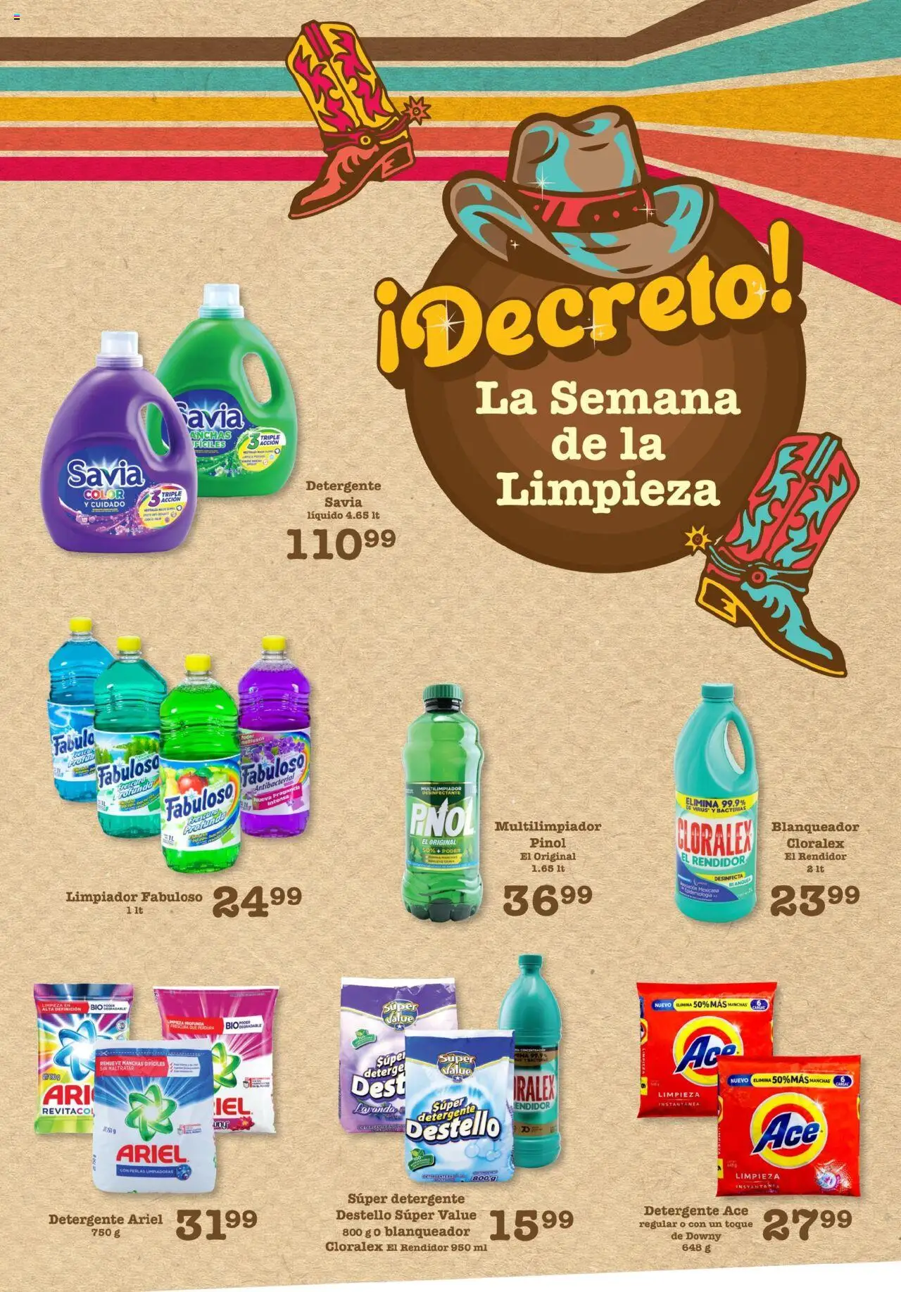 Nuevas ofertas de S-Mart válidas en toda la República Mexicana desde el 01.08.2025. ¡Encuentra las mejores ofertas en S-Mart - Folleto de Feria - Chihuahua! | Página: 3 | Productos: Detergente, Limpiador, Fragancia