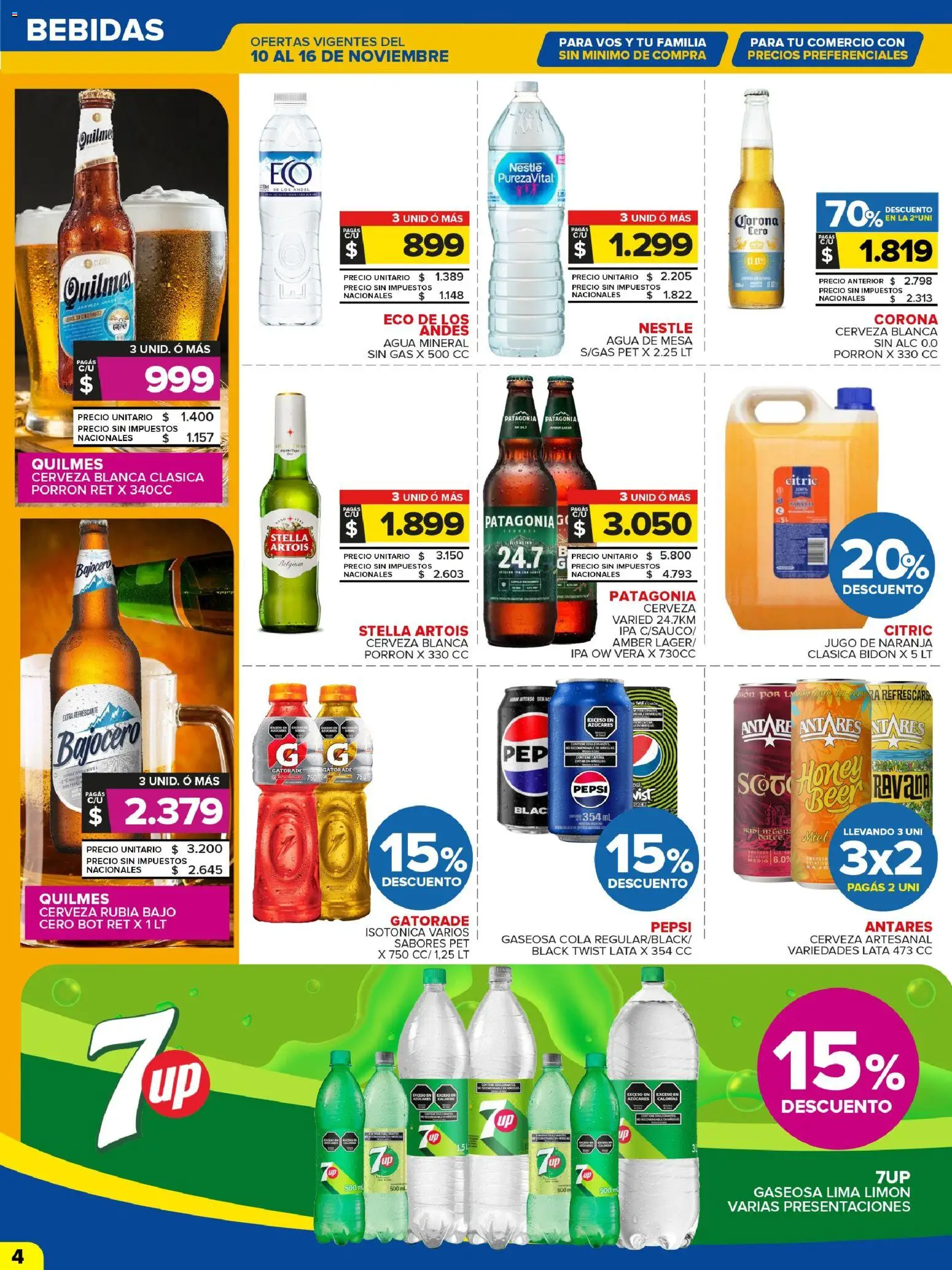 Carrefour Maxi catálogo │ válido desde el 10.11.2025 | Página: 6 | Productos: Mesa, Agua, Limón, Jugo