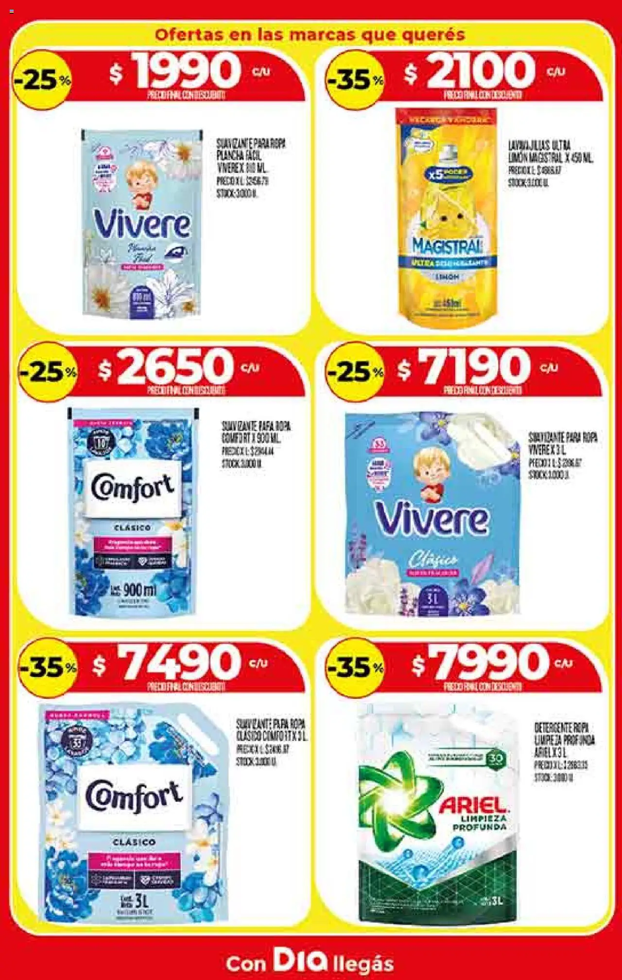 Supermercado DIA Ofertas - Salta y Jujuy │ válido desde el 06.08.2025 | Página: 20 | Productos: Papa, Detergente, Ropa, Suavizante