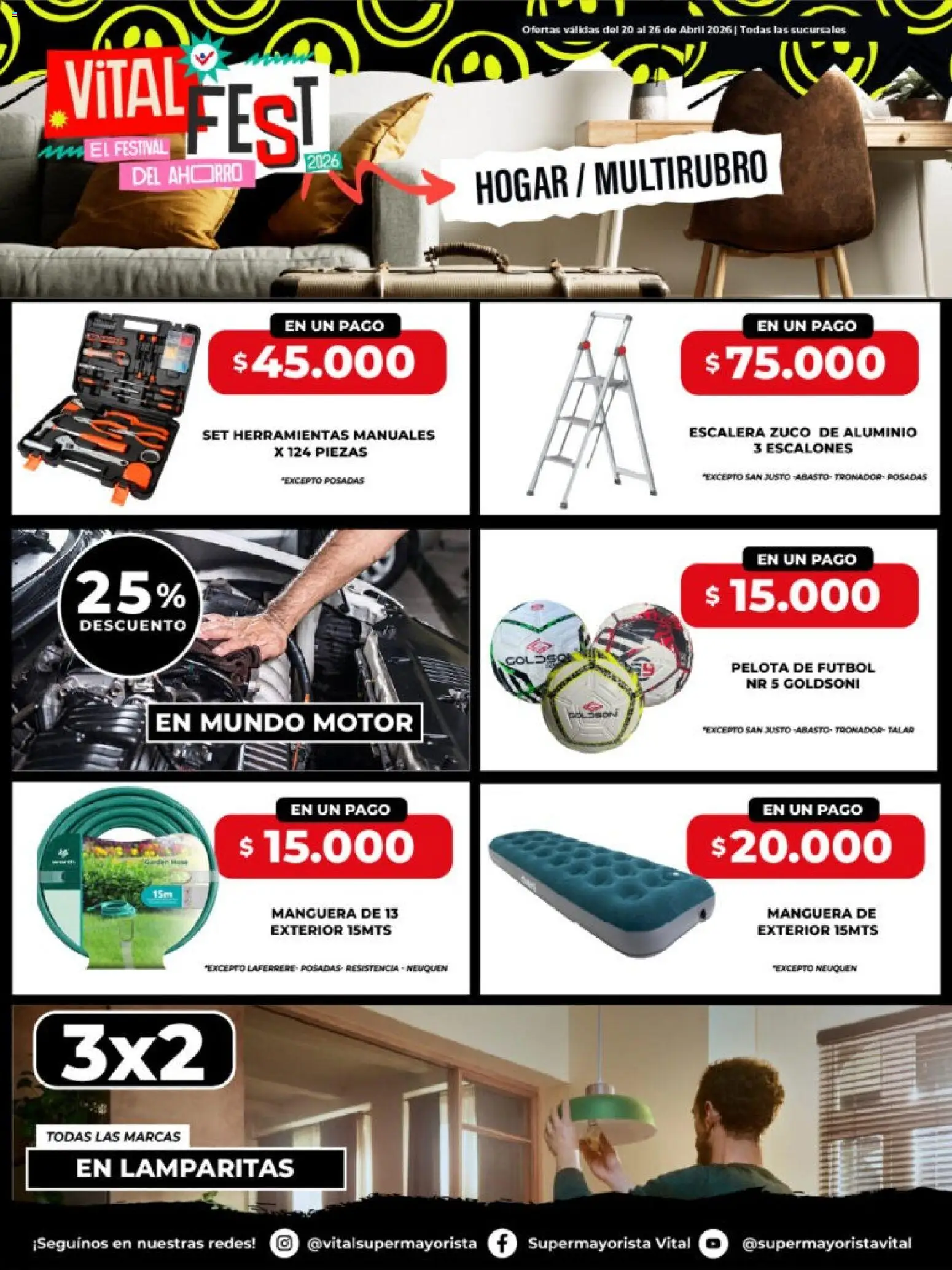 Vital - Especial de nonfood │ válido desde el 20.04.2026 | Página: 4 | Productos: Escalera, Manguera, Pelota