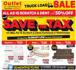 Preview of Tepperman's weekly flyer / circulaire from shop Tepperman's valid from 16.10.2025 | Page: 9 | Products: Dryer, Bed, Sofa, Mirror