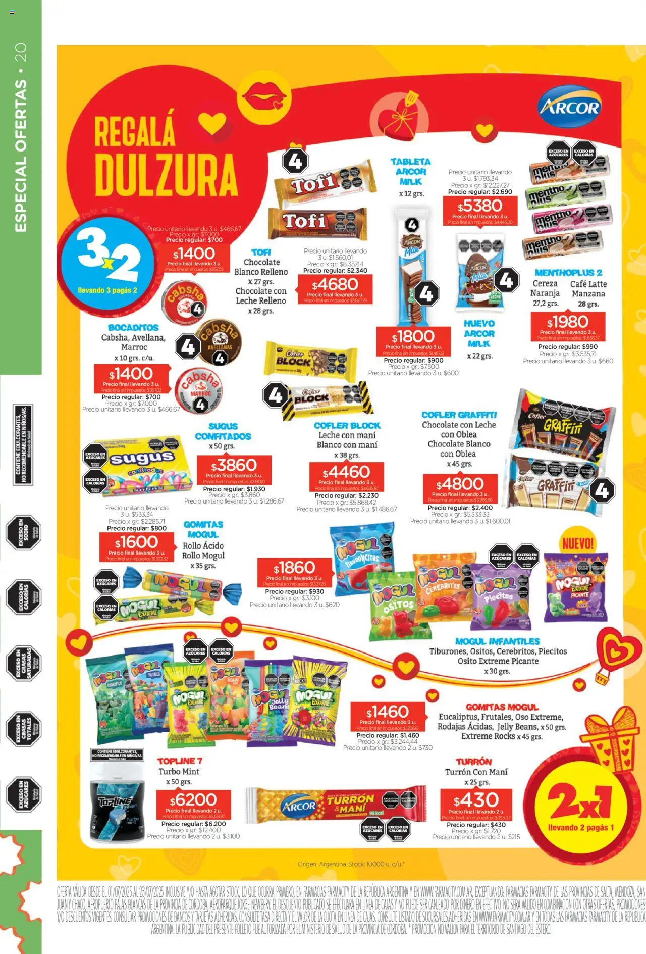 Farmacity catálogo │ válido desde el 01.07.2025 | Página: 20 | Productos: Mani, Huevo, Café, Cava