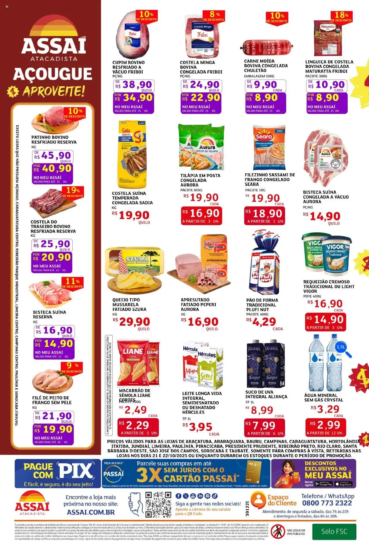 Assaí Atacadista Folheto - válido de 21.10.2025 | Página: 2 | Produtos: Aliança, Tilápia, Bebida, Câmera