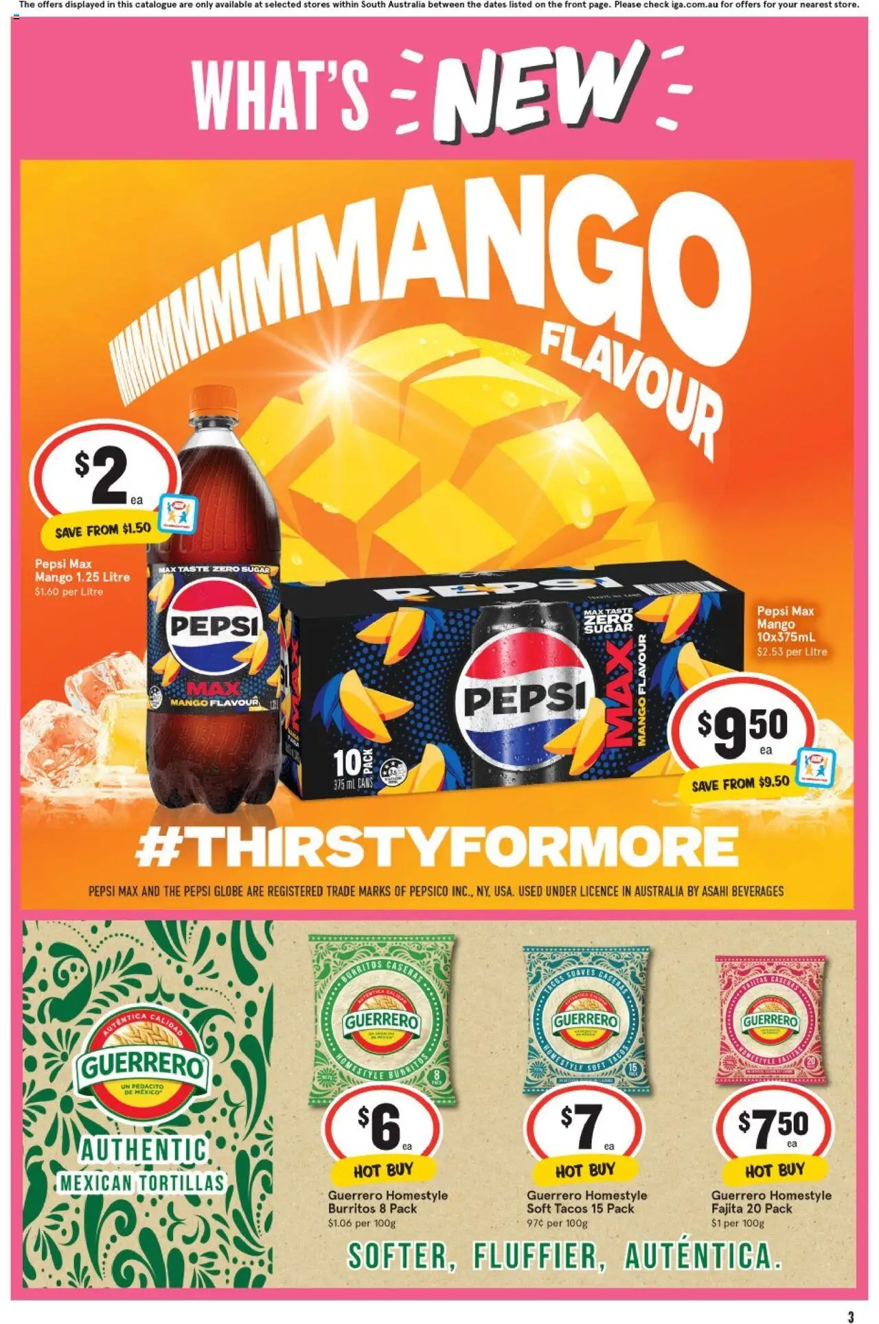 IGA catalogue - valid from 20.08.2025 | Page: 3 | Products: Chocolate, Chips, Cream, Game