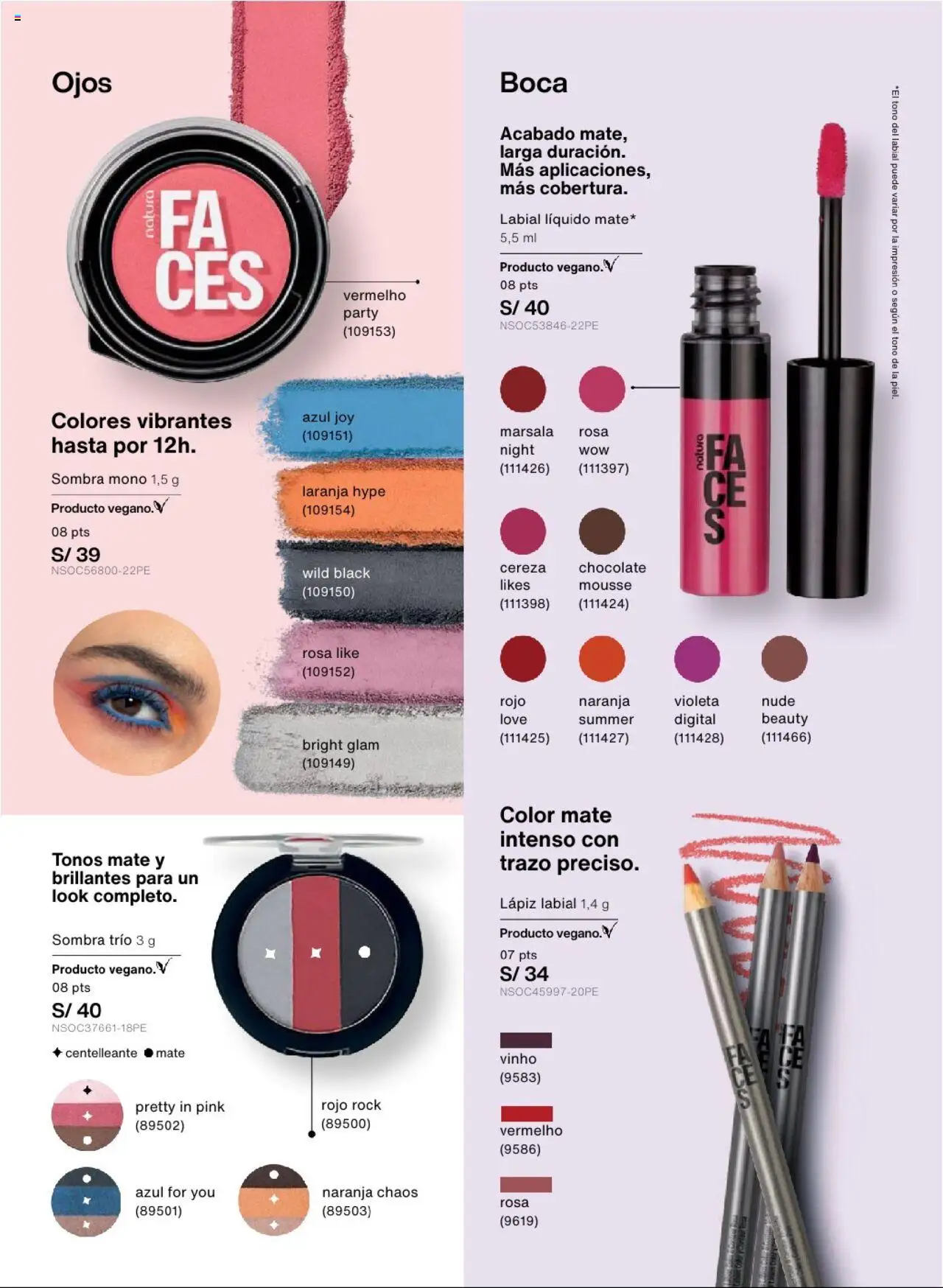 Catálogo Natura válido desde 03.09.2025 | Página: 69 | Productos: Lápiz labial, Chocolate