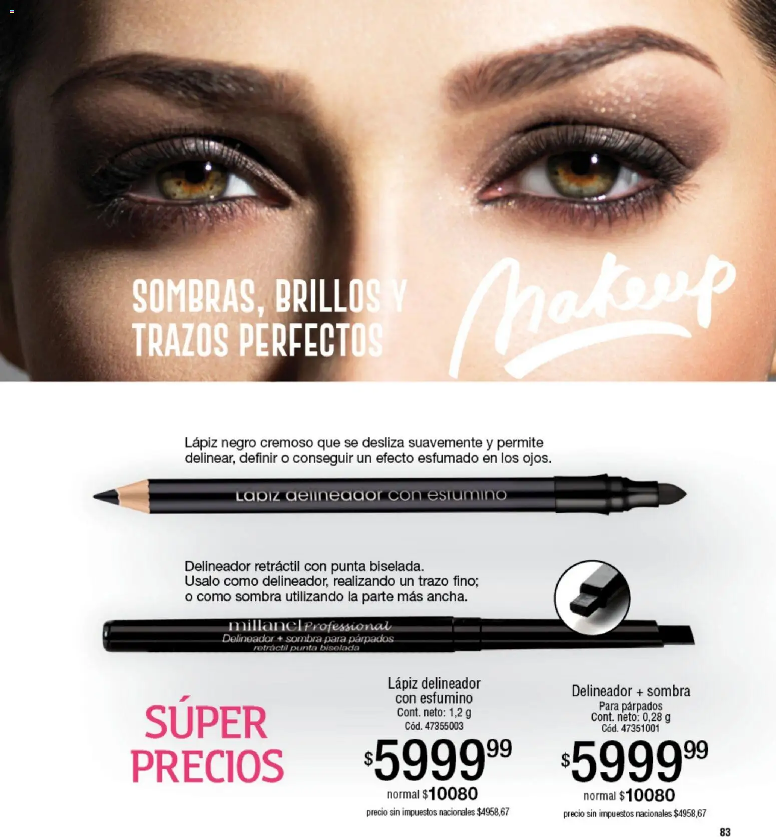 Millanel - Catálogo │ válido desde el 05.01.2026 | Página: 83 | Productos: Sombra, Delineador