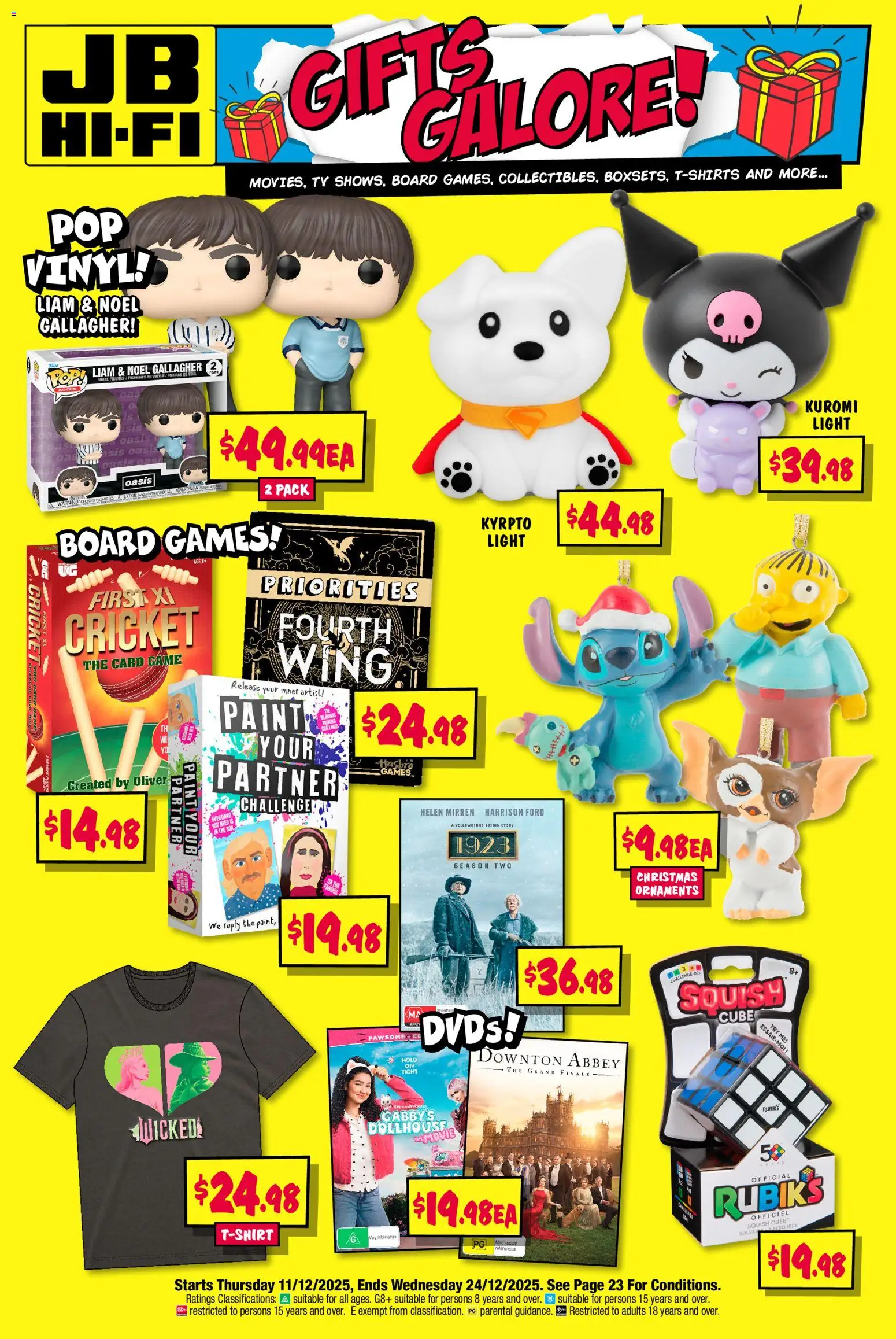JB Hi-Fi catalogue - valid from 11.12.2025 | Page: 1 | Products: Light, Ornaments, Tv, Game