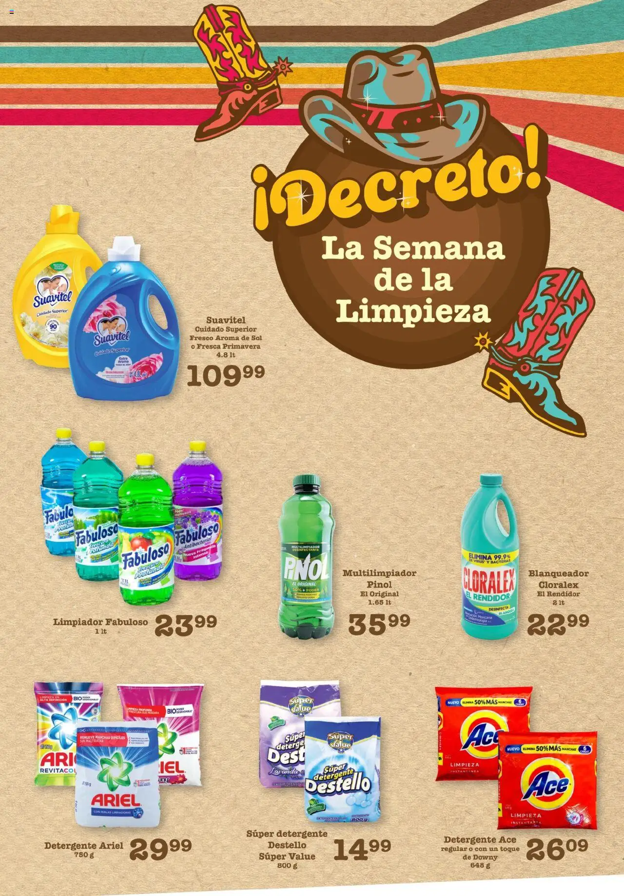 Nuevas ofertas de S-Mart válidas en toda la República Mexicana desde el 01.08.2025. ¡Encuentra las mejores ofertas en S-Mart - Folleto de Feria - Juarez! | Página: 3 | Productos: Detergente, Limpiador, Fragancia