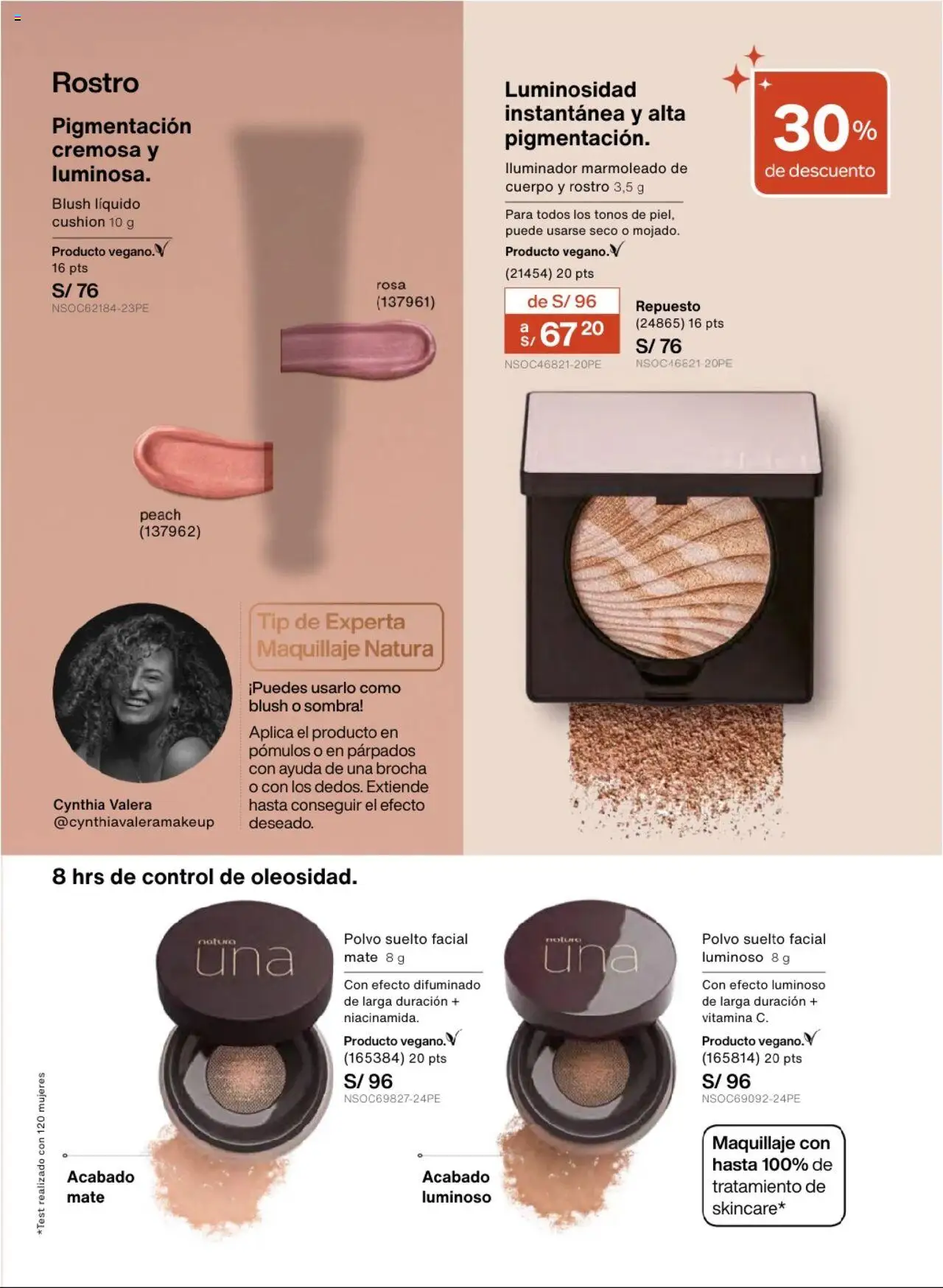Catálogo Natura válido desde 03.10.2025 | Página: 94 | Productos: Brocha, Maquillaje, Polvo