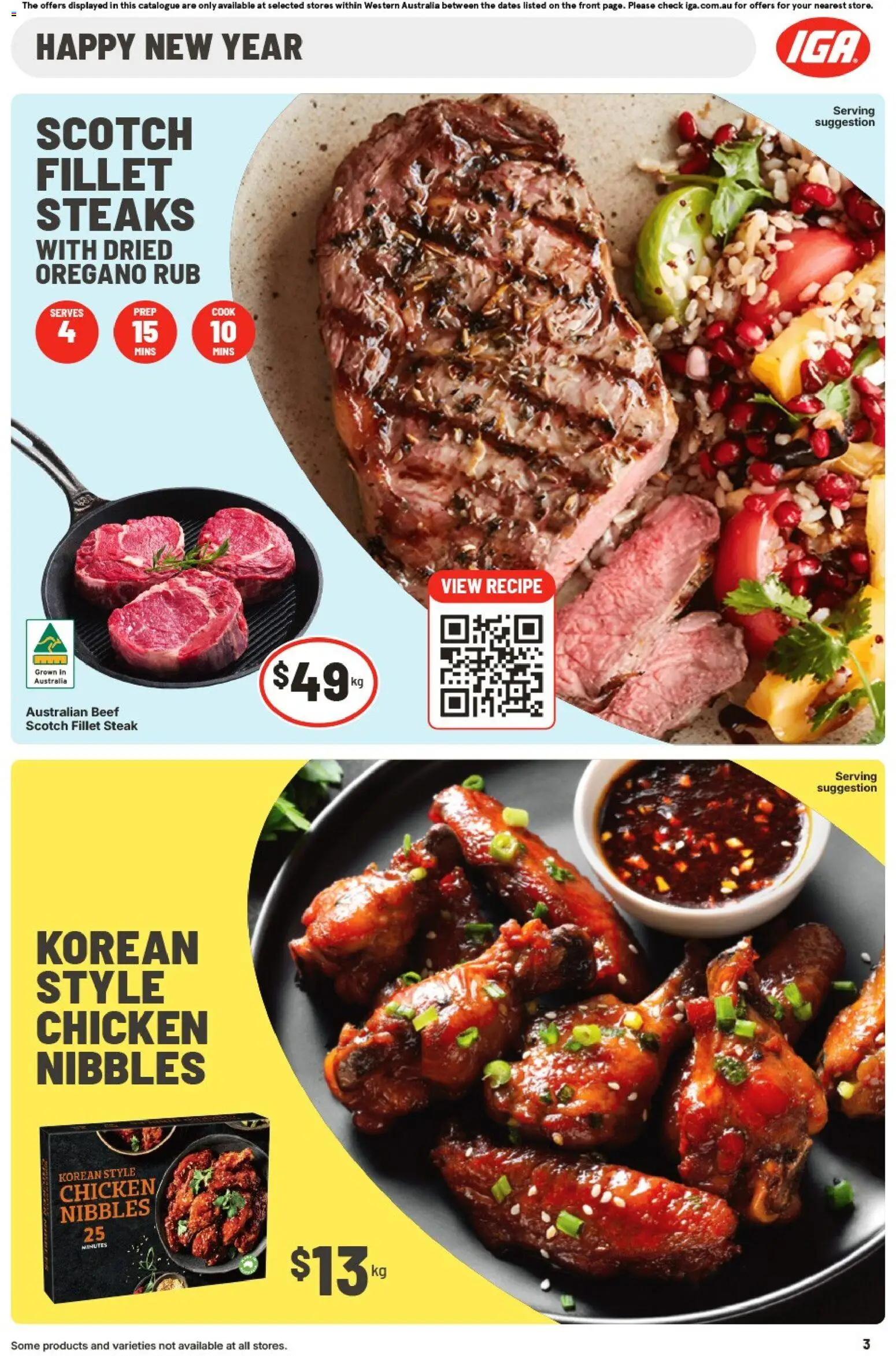 IGA catalogue - valid from 24.12.2025 | Page: 6 | Products: Chicken, Beef, Oregano, Steak