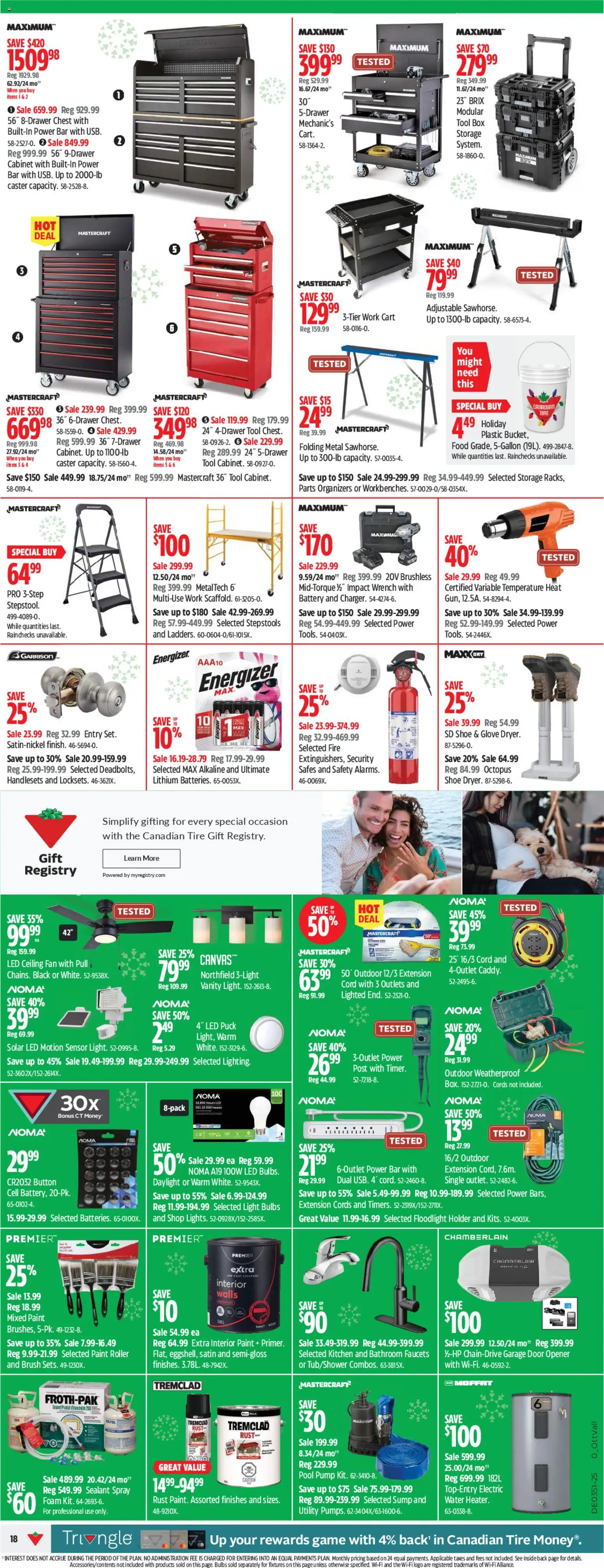 Canadian Tire flyer valid from 11.12.2025 | Page: 20 | Products: Fan, Cabinet, Box, Coat