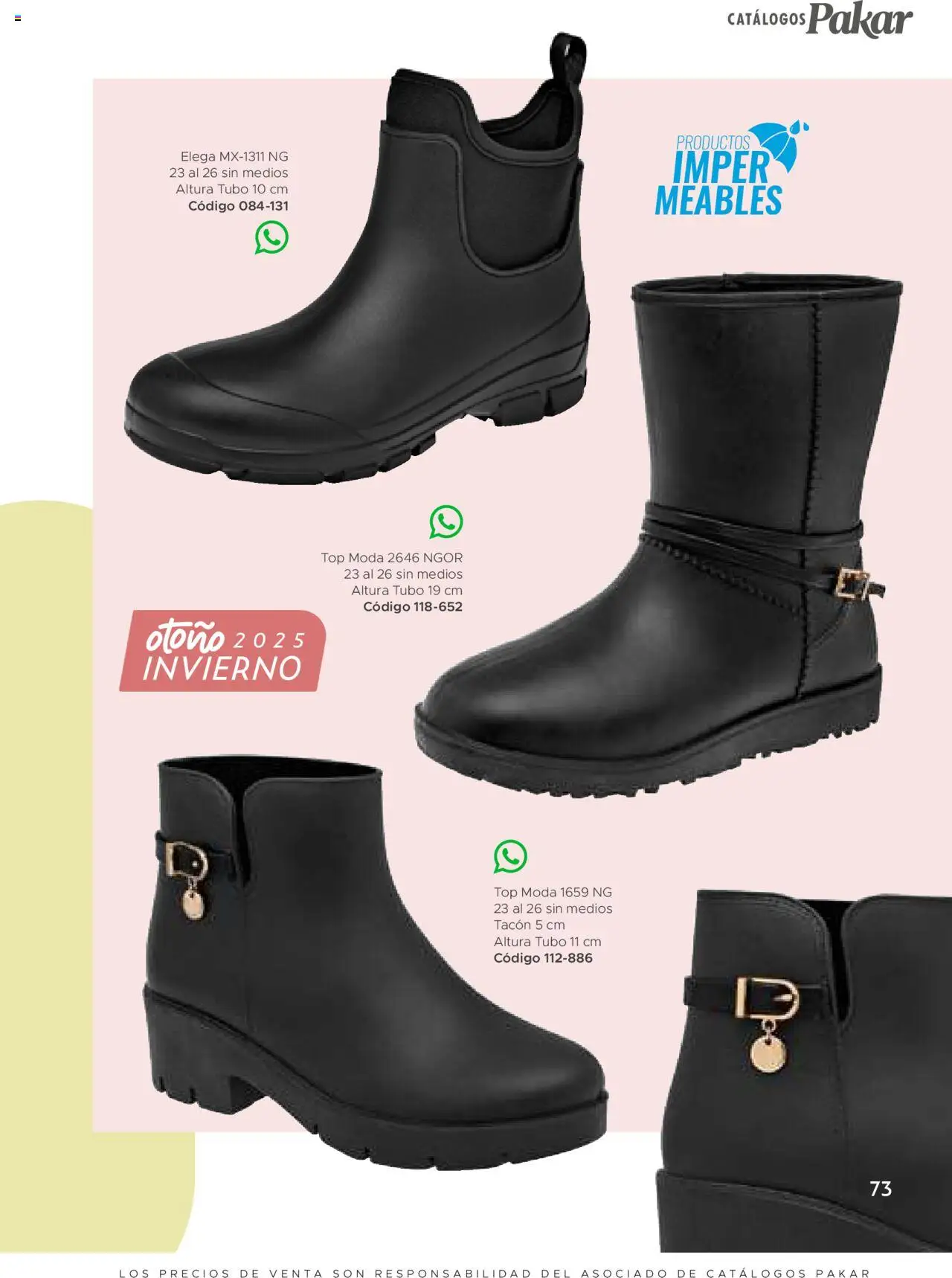 Nuevas ofertas de SC Pakar válidas en toda la República Mexicana desde el 24.07.2025. ¡Encuentra las mejores ofertas en SC Pakar - Catálogo Bota! | Página: 73 | Productos: Top
